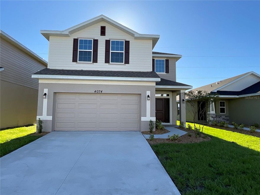 Welcome to your dream home! Closing costs are paid plus receive Flex Cash to buy down your interest rate and or cover prepaid, saving you thousands with our *preferred Lenders. This brand new 4 bedrooms 2.5 bathrooms, residence, features and upgrade kitchen with granite countertops, a large island, staggered 36”cabinets with crown molding, and Whirlpool stainless steel appliances. Very nice bedroom sizes. Great covered Lanai. 1-year builder warranty and 10-year structural warranty for peace of mind. Located near to Harmony High School, Harmony Main, the community offers 12.5 miles of trails in harmony, golf preserve, close to Melbourne beaches. This community has a beautiful pool and dog park. **No CDD fees**. Low HOA, and **Closing cost covered By Adams Homes**, This is a perfect choice.

**Secure it today with just $1,000 deposit***

Note:Colors in Picture may Vary.