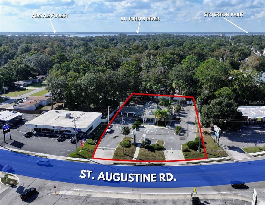 REMAX 360 proudly presents a prime redevelopment directly along St Augustine Road, in the San Marco submarket. The property features a freestanding retail building of approximately 3,300 square feet situated on roughly 43,000 square feet of land—just under one acre. Its strategic position offers strong redevelopment and repositioning potential. St. Augustine Road carries over 25,000 vehicles a day at this location, while University Boulevard sees approximately 53,000 vehicles daily. This high-traffic exposure provides exceptional visibility and access, making the site ideal for medical, wellness, or professional users seeking a presence in a rapidly growing corridor. The seller will also consider a ground lease. 

PROPERTY HIGHLIGHTS: 
The strategic positioning within the San Marco submarket. The high traffic count and frontage exposure. The potential for repositioning of the existing building for medical office, urgent care, or specialty use conversion. And the underlying land value, which is increasingly attractive to developers focused on infill medical or mixed-use projects.