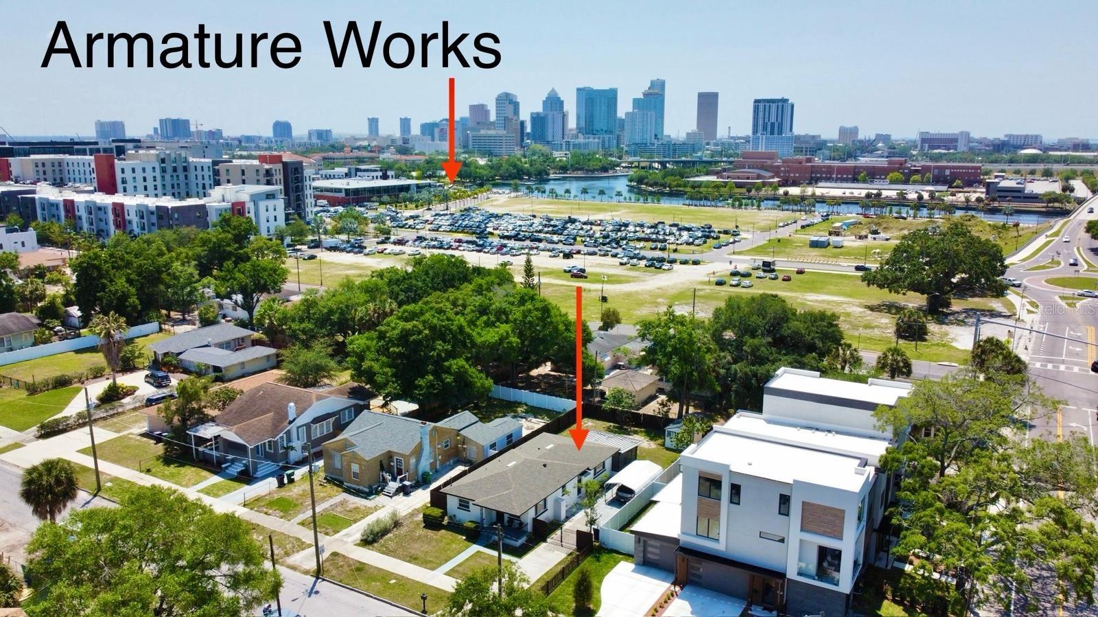 Armature Works is a short walk away from this modern 3 bedroom, 2 bathroom, furnished home in Tampa Heights! Walk up the steps past the front porch and you’re greeted with plenty of natural light and an open floor plan with tile throughout the entirety of the home. The kitchen features stainless steel appliances, a large island with bar seating, and a built-in cooktop and range. Bedrooms are spacious and the 3rd bedroom features a pull out couch that turns into a queen bed. Washer and Dryer are included. The screened in porch is the perfect place to enjoy time with family and friends and the large backyard gives way to a multitude of opportunities including cooking on the grill that comes with the home. Driveway and carport provide enough space for 4 cars and a security camera system is included. Owner pays for lawn and pest treatment. With Armature Works nearly in the backyard and Downtown Tampa, Riverwalk, Channelside, Hyde Park and Ybor city just a short drive away, this opportunity won’t last long. Book your showing today before it's gone! (Property is furnished, but photo 7 furniture does not convey.)