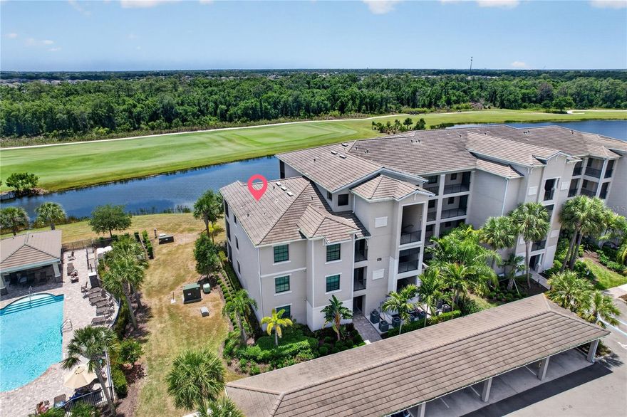Experience relaxed, resort-style living in this beautifully appointed Carolina model, ideally situated in one of Lakewood Ranch’s most sought-after resort communities. This top-floor residence offers breathtaking panoramic views of the fairway, tranquil pond, and surrounding conservation area—creating a serene and private retreat.
Featuring 3 bedrooms and 2 baths, this home includes a spacious primary ensuite and is offered fully furnished for immediate enjoyment or investment opportunity. Meticulously maintained and in pristine condition, the residence showcases a bright, open layout designed to capture natural light and maximize the stunning water and golf course views.
Residents enjoy access to first-class, resort-style amenities, including a luxurious swimming pool, tennis and pickleball courts, a state-of-the-art fitness center, and a full-service spa. Unwind at the Tiki bar or indulge in elegant dining at the clubhouse, all within a secure, 24-hour gated community.
Whether you’re seeking a full-time residence, seasonal getaway, or income-producing property, this exceptional home offers the perfect blend of comfort, convenience, and upscale living.