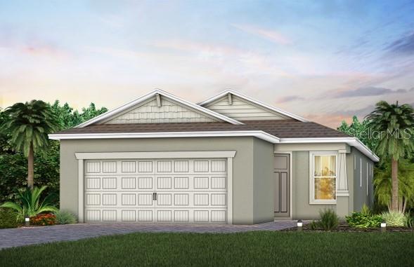 Under Construction. Del Webb at Minneola is a luxurious guard-gated 55+ active adult community offering new construction single-family homes in an unrivaled location on one of the highest peaks in Central Florida. Del Webb Minneola will offer an abundance of resort-style amenities with social events and activities planned by a full-time Lifestyle Director - centered in the stunning clubhouse which offers views of Sugarloaf Mountain. Planned community amenities include a zero-entry resort-style pool, in-ground heated spa, sports courts, on-site bar & grille with indoor and outdoor seating, a fitness center and walking/biking trails. Monthly HOA includes 1 GB high-speed internet, 75 streaming channels and your home's yard maintenance. Visit today to learn more and see for yourself why Del Webb Minneola is the absolute best place to call home!
The one-story Contour home by Del Webb features 2 bedrooms, an enclosed flex room, 2 bathrooms, a 2-car garage, and an extended covered lanai—ideal for both comfortable living and easy entertaining. The heart of this home is the stunning kitchen, designed for both beauty and function. It’s appointed with Soft-Close Dana Frost Cabinetry, elegant Lagoon Quartz countertops, and a striking decorative tile backsplash. The upgraded Whirlpool appliances—including a natural gas range and a refrigerator—along with a stainless-steel single-bowl sink and upgraded faucet, make this space a chef's dream. Whether preparing meals or hosting guests, this kitchen inspires. The open-concept design flows seamlessly into the café and gathering room, both flooded with natural light from ample windows. A sliding glass door opens to the covered lanai, merging indoor and outdoor living for an inviting and relaxing experience. The owner's suite, located at the back of the home for maximum privacy, offers a true retreat. The spa-inspired en suite bath features a dual vanity with quartz countertops, an enclosed toilet, a frameless glass-enclosed shower with a built-in bench and tile extending to the ceiling, a linen closet, and a spacious walk-in closet. At the front of the home, the secondary bedroom and bathroom are paired with the versatile flex room, providing privacy and space for guests or loved ones. The flex room can serve as a home office, hobby space, or anything that fits your lifestyle. Designer touches are evident throughout, with satin nickel plumbing fixtures and hardware, a Whirlpool washer/dryer, and 2” faux wood blinds. Every detail of this home has been thoughtfully curated, from comfort-height toilets to the Sherwin Williams Drift of Mist interior paint and 8’ interior doors. The exterior includes thoughtfully placed gutters. Inside, Wood-Look luxury vinyl flows throughout the main living areas and the bedrooms, while tile is in the bathrooms and laundry room. Modern technology is integrated seamlessly into this home, with a smart thermostat, smart doorbell, additional LED downlights, and extra data ports to keep you connected and comfortable. Don’t miss the chance to make this exceptional home yours. Schedule a tour today!