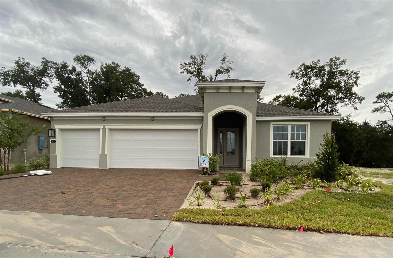 This 3 Bedroom with Den and 3-Car Garage, 1-story home features a variety of structural options. Options include 4th Bedroom, Double Doors at Den, Exterior Door to Covered Lanai, Summer Kitchen and Master Bath options. ;Water: City