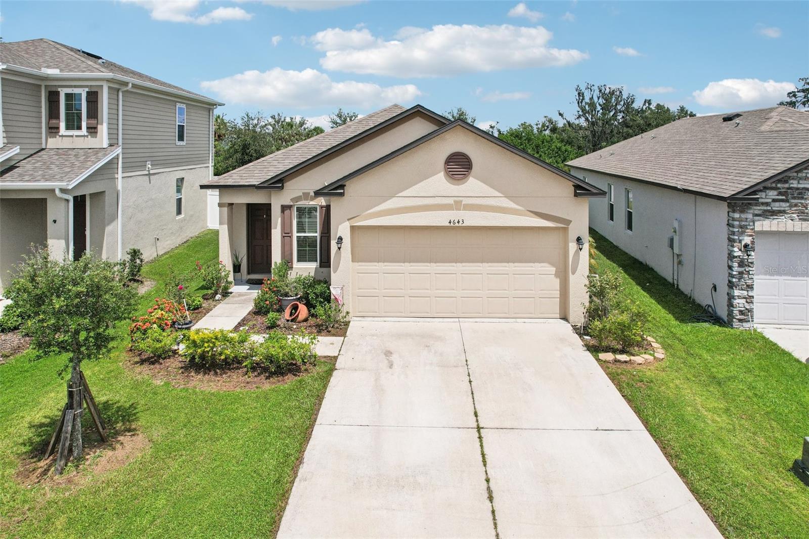 Move-In Ready 3-Bedroom Gem in Willow Walk!
Welcome to this beautifully maintained 3-bedroom, 2-bathroom home with 1,498 square feet of living space in the sought-after Willow Walk community in Palmetto. Built in 2020, this single-story residence offers the perfect balance of modern convenience, stylish finishes and comfortable living. Step inside and you’re greeted by an open, light-filled layout with thoughtfully designed spaces throughout. The heart of the home is the gourmet kitchen, featuring granite countertops, stainless steel appliances, rich wood cabinetry and a spacious center island perfect for casual dining or entertaining. The kitchen flows seamlessly into the dining area and living room, creating a warm and inviting atmosphere. The private owner’s suite is tucked away at the rear of the home and boasts a large walk-in closet and an en-suite bathroom with dual vanities and a walk-in shower. Two additional bedrooms and a full bath provide comfortable accommodations for family, guests, or a home office. Outside, enjoy your partially fenced backyard; ideal for pets, play, or your dream garden. The attached two-car garage offers ample storage and convenience. Living in Willow Walk means access to fantastic community amenities including a resort-style pool, playground and open green spaces, all with low HOA fees. You’re just minutes from I-75 and I-275, providing an easy commute to St. Petersburg, Tampa, Sarasota, and the Gulf beaches. Ellenton Premium Outlets, additional shopping, dining and top schools are all nearby, making this location as practical as it is desirable. Don’t miss the opportunity to own this stylish and well-cared-for home in one of Palmetto’s coveted communities. Schedule your private showing today!
