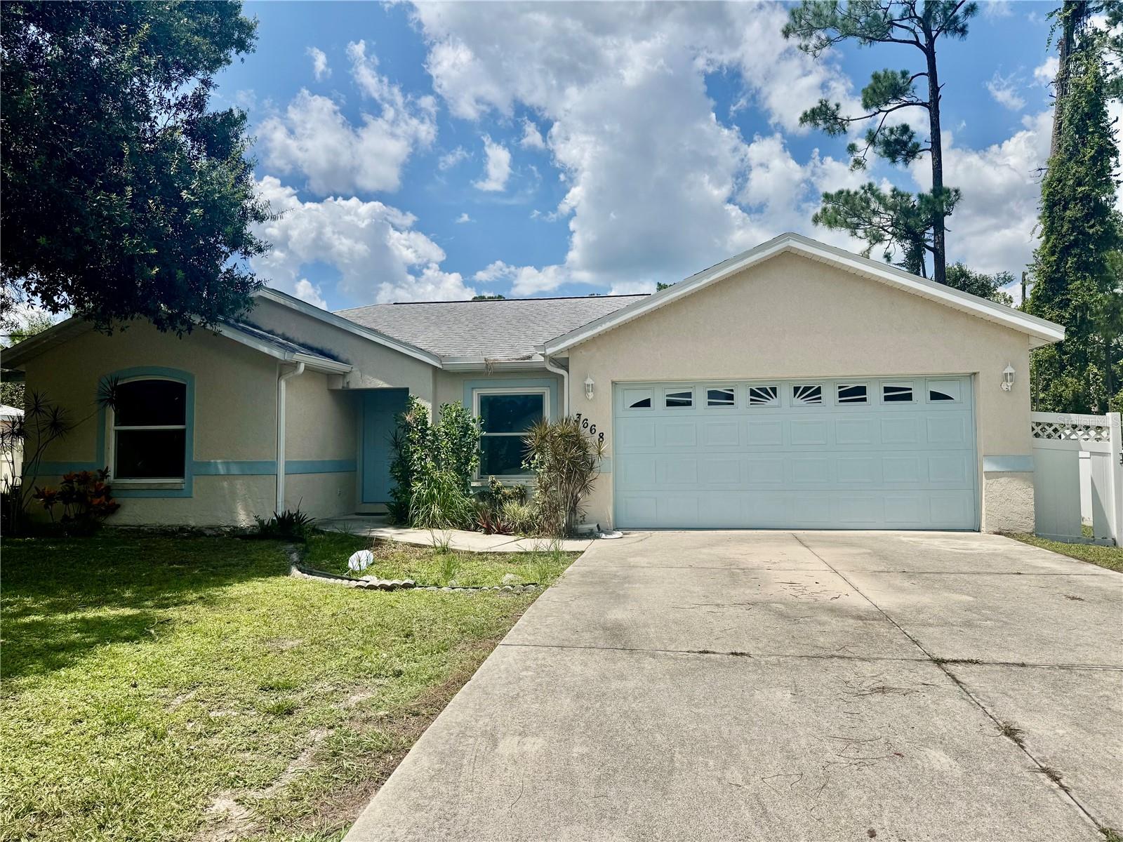 3668 Zambrana Avenue is a charming single-story family home nestled on a nearly quarter-acre lot in a tranquil, tree-lined neighborhood in the North Port. This residence offers approximately 1,283?sq?ft of living space, including 3 bedrooms, 2 full bathrooms and a 2 car garage. 2020 Roof, 2018 A/C, IMPACT windows, a HUGE extended screened lanai, fenced yard and new luxury vinyl flooring!!!! This home is an excellent match for First-time homebuyers, Investors, Buyers looking for their seasonal Paradise or an end Buyer looking for their forever home. Don't miss out on this amazing deal!!!! Call today for your showing!