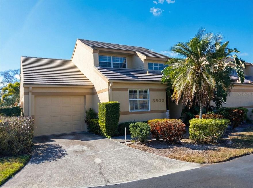 This Is the Lifestyle You’ve Been Looking For! Welcome to this spacious 3-bedroom, 2-bath townhome in the highly desirable Lakebridge community — perfectly positioned in the heart of SW Bradenton.  Located on a quiet cul-de-sac in the center of the neighborhood, this home sits well away from the IMG tennis facilities and offers peaceful pond views — the kind of serenity many buyers are searching for when moving to Florida. This is the largest floor plan in Lakebridge and currently the only one available for sale. The primary suite is conveniently located downstairs — ideal for buyers who prefer main-floor living — and features beautiful plantation shutters. The living room also showcases plantation shutters that fill the vaulted-ceiling space with natural light, creating that bright Florida feel everyone loves. The kitchen offers, Granite countertops, Upgraded cabinetry, Built-in breakfast nook with shelving, Cooktop range with separate oven.  An elegant archway opens to the dining and living areas, making the layout perfect for entertaining friends and family who will inevitably want to visit you in Florida. Upstairs are two additional bedrooms and a full bath — ideal for guests, a home office, or visiting grandchildren. You’ll also enjoy, a light-filled Florida room for relaxing or reading, screened lanai overlooking the pond — perfect for morning coffee, peaceful water views that add both privacy and value.  This property also has a one car garage.  Major updates provide peace of mind for buyers whole-home re-pipe(2020), new water heater(2020),A/C 2016, well maintained. Prime Location for a Florida Lifestyle, Lakebridge is ideally situated  directly across from State College of Florida, Next to IMG Academy East Campus, 5 minutes to IMG Golf Club, Less than 9 miles to the world-renowned beaches of Anna Maria Island. Community amenities include two community pools, tennis court and a clubhouse.  Whether you’re relocating full-time, purchasing a seasonal residence, or looking for a lock-and-leave property near the beaches, this home offers space, value, and convenience. Aggressively priced at $279,000, sellers are motivated — making this an exceptional opportunity in today’s market. This is exactly the type of property that combines affordability, lifestyle, and location. Call today for your private showing.