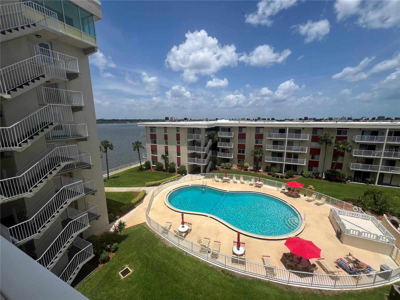 HERE'S YOUR CHANCE TO RENT ON THE WATER!!
Welcome to this lovely 2 bedroom, 2 bathroom 5th floor condo with views of the swimming pool & intracoastal, including DOLPHINS & MANATEES, right from your OWN PRIVATE BALCONY!
Included is water, cable & wifi/internet!
There is a elevator to to your floor, as well as stairs!
Enjoy your own assigned parking space, 3 swimming pools (2 are heated!), shuffleboard, a community room & 2 large fishing docks and a large Landscaped Courtyard with Picnic & BBQ areas!
This Condo at the Riverside, Located on the Halifax River, is only a 1/2 mile walk to the Atlantic Ocean! It's minutes away from Tomoka State Park! There is a Large Community Room w/ a Full Kitchen & a Billiards table! Pay Laundry Room on Site.
FIRST MONTH & SECURITY REQUIRED.
*No pets, per association.*
*NO SMOKING IN THE UNIT.*
ALL MEASUREMENTS ARE APPROXIMATE. ALL INFORMATION IS DEEMED TO BE TRUE, BUT THE RENTER MUST VALIDATE FOR THEIR OWN INFORMATION**
Schedule your private showing today!
