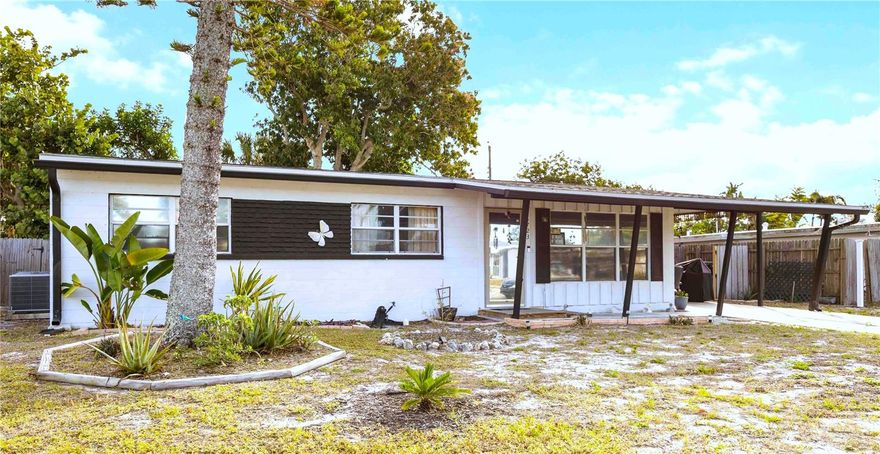 Welcome to Bayshore Gardens, a sought-after mid-century modern community rich in character and lifestyle amenities. This well-maintained home features updated kitchen cabinetry and a functional layout designed for easy Florida living. A separate laundry room adds everyday convenience, while the enclosed Florida room at the rear of the home offers flexible bonus space—ideal for a man cave, woman cave, home office, or creative retreat.

Outside, enjoy a large fenced yard perfect for entertaining, pets, or gardening, complete with a storage shed. Major updates include a roof replacement in 2022 and the home being professionally tented for termites in 2022, offering peace of mind for the next owner.

Residents of Bayshore Gardens enjoy access to the Bayshore Gardens Park and Recreation District, a special taxing district established by the State of Florida. Amenities include a recreation hall with dance floor, screened porch, picnic grounds overlooking Sarasota Bay, a 97-slip marina with boat launch and fishing pier, kayak and canoe storage, playground, Jr. Olympic-size pool, workshop, basketball and pickleball courts, and a ballfield. You can fish, kayak or boat from nearly your back yard! 
12 miles to Anna Maria Island, less then 5 miles to Sarasota / Bradenton Airport, and 3 miles to IMG academy. 

Classic mid-century charm, thoughtful updates, and an exceptional community lifestyle make this home a standout opportunity as a primary residence, rental or vacation rental property.