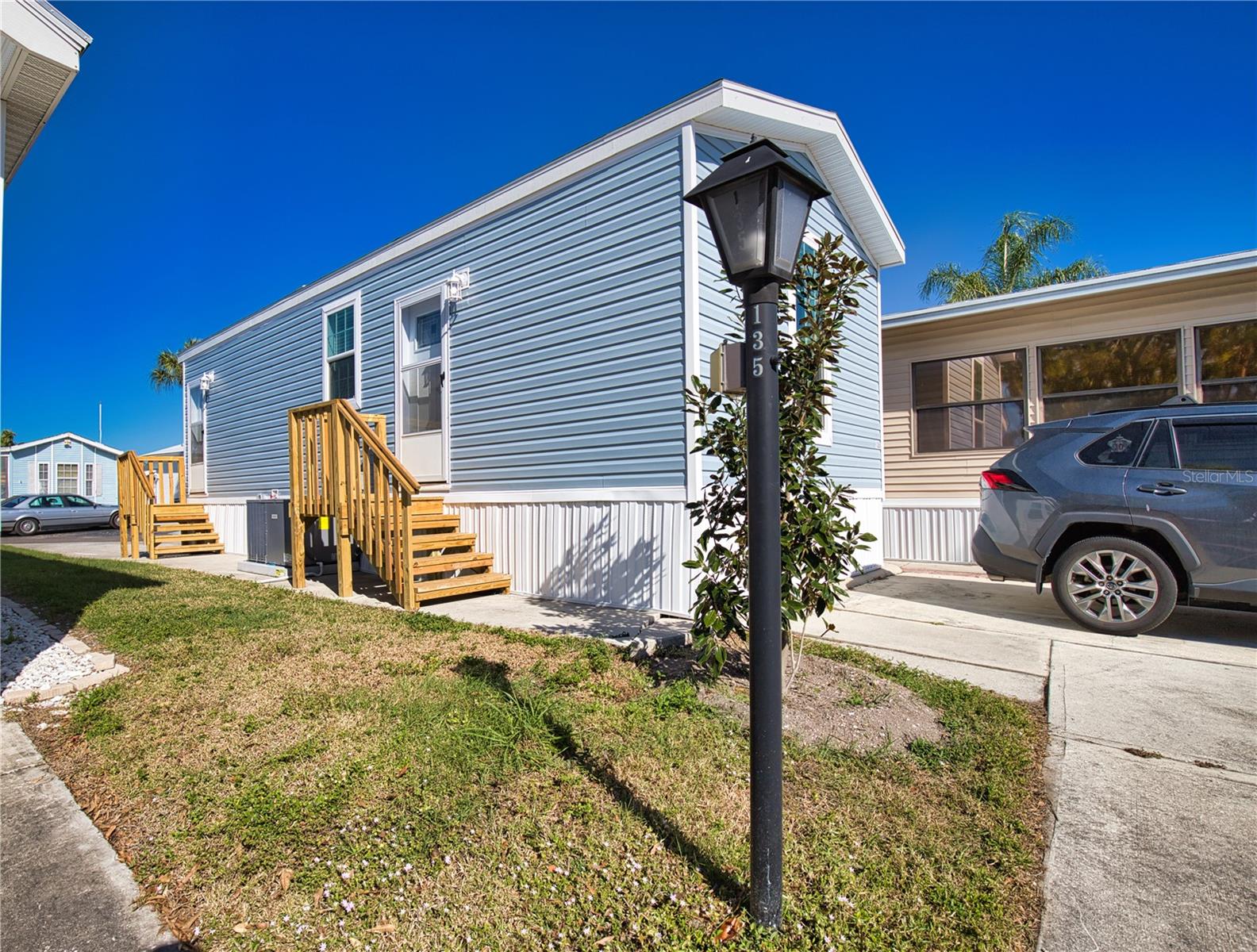 One or more photo(s) has been virtually staged. Welcome to your new home in Sarasota Lakes RV Resort, a vibrant and amenity-rich community just off University Parkway in Sarasota! This brand-new 2-bedroom, 1-bathroom single-wide mobile home offers modern comfort in a prime location.
Home Features:
Open-concept living area with abundant natural light
Stylish kitchen with brand-new appliances and ample cabinet space
Two cozy bedrooms with closet space
Modern bathroom with updated fixtures
Energy-efficient design with central A/C
Resort Amenities:
Heated Pool – Enjoy year-round swimming
Shuffleboard & Tennis Courts – Stay active and have fun
Playground – Perfect for families
Clubhouse & Social Activities – Connect with the community
Nestled in a fantastic location, you’ll have easy access to beaches, shopping, dining, and entertainment just minutes away. Whether you’re looking for a full-time residence or a seasonal retreat, this home offers the perfect blend of comfort and convenience.
Don’t miss out on this opportunity—schedule a showing today!