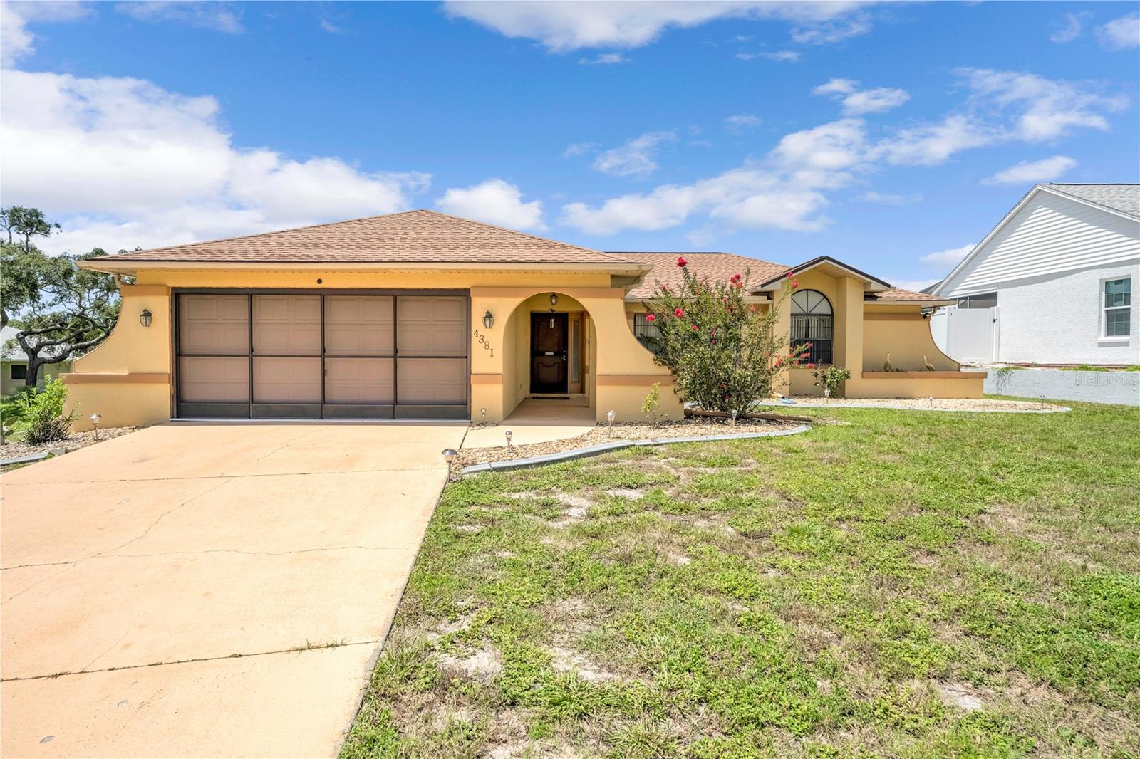 One or more photo(s) has been virtually staged. Come visit this bright, open floorplan with 3 bedrooms 2 bathrooms 2 car garage with a private in ground, screen enclosed pool and is centrally located near many amenities! This home offers many updates including roof 2023, HVAC-2018, flooring and more! The kitchen has eat in space as well as a pantry and a window looking out to the pool and back yard area. The bedrooms are spacious with ample closet space and the garage has built in storage/shelving. The 2nd bathroom has access to the screen enclosed pool area which offers a large, covered lanai area! This home is located within a short distance to grocery, medical, shopping, dining, Weeki Wachee State Park, home improvement stores and so much more! Come make this your new home today! All information is deemed reliable although should be confirmed.