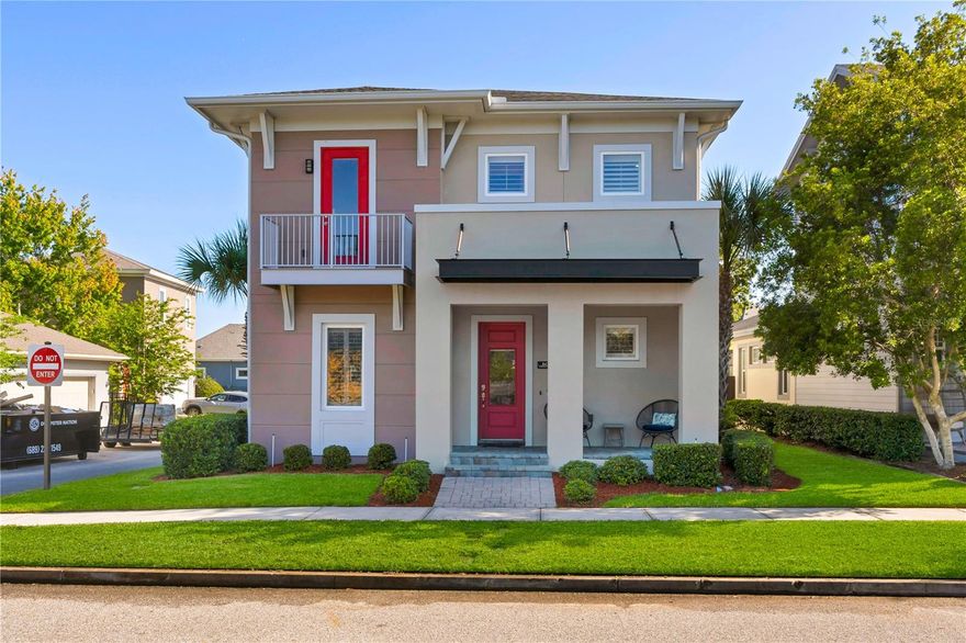 Fall in love with this exceptional residence ideally positioned on a premium corner lot in Laureate Park, Lake Nona. Offering 2,232 square feet of thoughtfully designed living space, this immaculate two-story home features 3 bedrooms, 2.5 bathrooms, and a private study/den, perfectly blending comfort, style, and functionality.
Just steps from Crescent Park, enjoy front-row access to vibrant community events and outdoor living. From the moment you enter, you are welcomed by soaring 10 foot ceilings, elegant plantation shutters throughout, and a light-filled, open-concept layout enhanced by premium upgrades, including a water softener and in-ceiling speaker system.
The main level showcases a private study with French doors, a convenient half bath, and a spacious living area that seamlessly flows into the designer kitchen and dining space, ideal for both everyday living and entertaining. The chef inspired kitchen is a true centerpiece, featuring a stunning oversized quartz waterfall island, sleek grey cabinetry, a full quartz backsplash wall, and stainless-steel appliances.
Indoor outdoor living is elevated with a beautifully paved, covered lanai accessible through French doors from both the living and dining areas complete with in-ceiling speakers and a fully fenced yard, perfect for pets and play.
Upstairs, you’ll find continued 10 foot ceilings, a versatile builtin workspace, and a well appointed laundry room with high efficiency washer and dryer, including steam technology. All three bedrooms are located on the second floor, including two secondary bedrooms that share a bath one featuring a charming Romeo & Juliet balcony. The spacious owner’s suite is a private retreat, showcasing tray ceilings, dual walk-in closets, and exclusive access to a covered balcony for serene outdoor relaxation.
Completing the home is an oversized 2.5 car garage and extended driveway, providing ample parking and storage.
Located in the heart of Lake Nona, you are minutes from Boxi Park, Nemours Children’s Hospital, the VA Hospital, USTA National Campus, top-rated dining, and local boutiques. Enjoy convenient access to Orlando International Airport, major highways (417, 528, Florida Turnpike), and Florida’s beautiful east coast beaches.