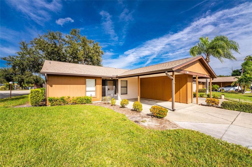 Come see this beautifully furnished 2-bedroom, 2-bath villa located in the gated 55+ community of Curry Cove. This is one of the best locations in Venice and just minutes to downtown, shopping, dining, golf, boating, fishing, and Venice’s gorgeous beaches. Quick access to I-75 makes it easy to get anywhere you need to go. Curry Cove residents enjoy a heated community pool, designated RV and boat storage, and low HOA fees. This move-in-ready villa features a new roof (2024), newer A/C (2021), granite countertops, stainless steel appliances, updated fixtures, and comfortable furnishings. The living room opens to a screened lanai overlooking a private backyard with mature landscaping. The primary suite includes a walk-in shower, direct lanai access through sliding doors, and generous closet space. The guest bedroom is also spacious with closet storage and is conveniently located next to the second bath with a tub/shower combo. With vaulted ceilings, an open floor plan, and abundant natural light, this end-unit villa feels bright and inviting year-round. Whether you’re looking for a full-time home or a seasonal getaway, this is your chance to own a slice of Florida sunshine in a great location. This one won’t last long so schedule your showing today!