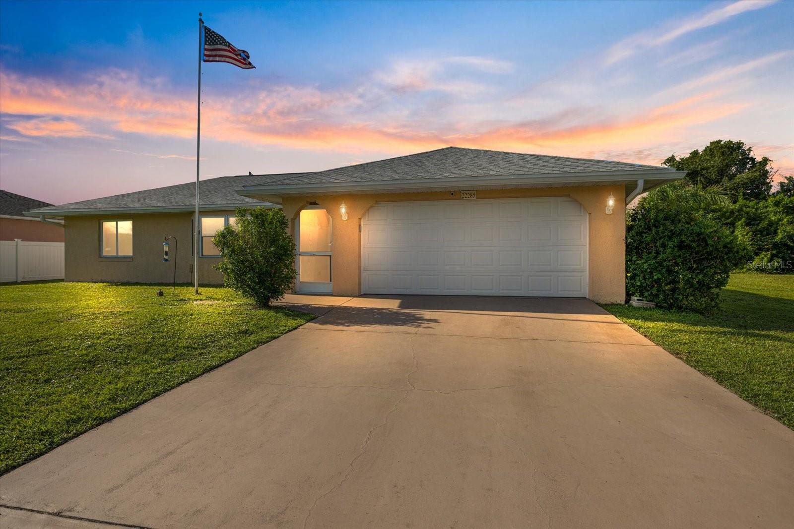 Welcome to this impeccably maintained 2-bedroom, 2-bathroom single-family block and stucco-built home, featuring 1,390 sq. ft. of living space plus two large under-air bonus areas (not included in square footage) — a versatile flex room (11'x12') currently used as a 3rd bedroom and a spacious bonus room (12'x30') ideal for a den/office, second living area or home gym. The possibilities are endless, including potential multi-generational living.
Set on an oversized .28-acre fenced lot, this home offers privacy with no neighbors on the west side and is located in a quiet, charming neighborhood with no HOA or CDD fees.
Recent updates include:
• New roof (2024)
• New Septic tank (2022), which just had a completed inspection and pump out
• Luxury vinyl plank flooring throughout
• Freshly painted interior
• Two fully renovated bathrooms with new tile, vanities, lighting, and mirrors
• Newer stainless steel kitchen appliances
• All ceilings redone with modern lighting throughout
• Re-piped plumbing
• New water heater
• Storm windows
• Gutters installed for proper drainage and foundation care.
Additional features include a replaced A/C in 2017 and a separate Mini Split A/C system for the Bonus Room area.
Centrally located in Port Charlotte, you’re just minutes from top-rated restaurants, shopping, and easy interstate access.
This home combines comfort, functionality, and modern style — truly move-in ready and surrounded by well-kept homes of equal or higher value.
Don’t miss your chance to own this beautifully updated home in one of Port Charlotte’s most convenient locations. Whether you’re looking for your first home, a seasonal retreat, or space for extended family, this property offers flexibility to fit your lifestyle. Schedule your private showing today and come see all the possibilities this home presents to any buyer — your next chapter starts here!