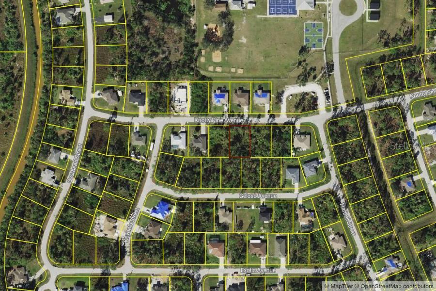 Double lot located in a lovely neighborhood in the flourishing city of North Port, home of the Atlanta Braves Spring Training. Minutes away from the North Port Aquatic, Center, the NEW water park that features a 25-meter stretch pool, three slides, and a lazy river. Centrally located to US-41, I-75, schools, Suncoast Technical College, Shannon Staub Library and plenty of grocery & retail shopping, and dining. Close to Venice, Port Charlotte and Punta Gorda. Convenient access to a magnitude of golf courses, world class fishing, boating and stunning gulf beaches!
See MLS C7510332 for lot next door.