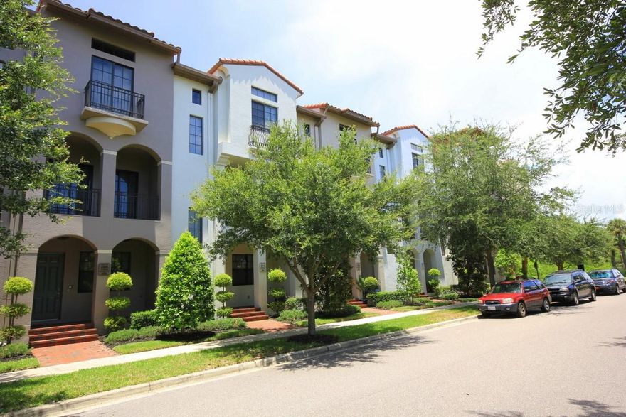 Westshore Yacht Club townhouse on the park! Three story townhome with an attached 2 car garage in beautiful condition. First floor features a den or at home office. Main level living and dining room with 9 Ft ceilings, crown molding, guest half bath and sliders that access a large terrace overlooking the park. Open concept plan features chef inspired kitchen with stainless steel appliances, granite counters and plenty of storage with raised paneled cabinetry. Third floor primary bedroom has 12 Ft ceilings, two outfitted closets, lavish ensuite bath with dual granite vanities and spa inspired glass shower. Huge secondary bedroom also with en-suite bathroom and adjacent hallway laundry. Rent includes Basic cable, Internet, water, sewer, trash and the Bay Club Membership. Westshore Yacht Club is South Tampa's premier 24 hour guard gated waterfront community rich in amenities featuring the exclusive members only Bay Club and Marina, 149 boat slips, two resort style heated swimming pools, outside Tiki Bar, casual poolside or indoor dining, Compass Day Spa, 806 Sunset bar, state of the art fitness center, community and dog park plus exciting resident social functions. Conveniently located with easy access to downtown Tampa and St Petersburg, Westshore business and shopping district, Tampa International and MacDill Air Force Base and Bay Area beaches. 

Pet welcome - ask agent.
This is a smoke-free home!