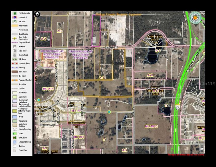 Great Investment for future development opportunities or launch your nursery business or expand your existing nursery business. 
This property touches the Northern boundaries of desired high-growth Kelly Park interchange development area in Northwest Apopka. Properties to the South are in the process of being annexed into the City of Apopka.. The area is realizing tremendous residential & commercial growth. Property has an existing 42,250 Sq Ft. Metal/Double poly greenhouse with irrigation system, drip lines for hanging baskets, exhaust fans, complete colling system. Property currently has electric ,well and septic. The front building has large shipping and storage area.