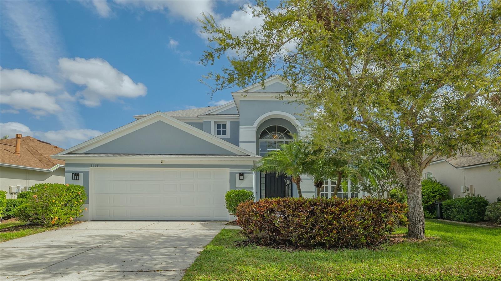 Located in Greenbrook Run of Lakewood Ranch, home has low HOA and CDD in Flood Zone X. This is a must see, owner has spared no expense with all the upgrades added to this home! Home offers 4 bedrooms, master on first floor, 3 ½ bathrooms, den, bonus room, living, dining and family rooms. Eat in kitchen offers bay window with bench seating at table area, Samsung stainless steel appliances, granite counter tops, tile back splash, white wood cabinets and plank tile flooring. House has been updated with 5” wood baseboards, flooring (tile, wood and luxury vinyl – no carpet) and Sherwin Williams paint throughout. All Bathrooms have NEW quartz counter tops, toilets, tile floors, vessel sinks, faucets, fixtures, lights, mirrors, medicine cabinets, shower tile and new upstairs tubs. All bedroom’s closets have wood built-in shelving, tray ceilings (also in bonus room) with recessed lighting. White wood Ship lap in some areas and wood chair rail with picture framing in dining/living rooms add charming character to the home. Added Bonus…Roof replaced in 2022, 50-gallon gas water heater in 2020 and exterior of home painted in 2022 with Sherwin Williams. Garage floor also freshly painted in 2025. Laundry room has large Samsung front load stackable washer/dryer, recessed lighting and built-in bench with shelves and coat hooks. Back yard is perfect for anyone looking to build a pool or fence in for additional privacy and has natural gas line for grill. Home is close to Greenbrook Adventure Park that connects to numerous walking/bike trails, and also has a dog park, playground, in-line skating rink, sand volleyball court, work out area, basketball court, community garden area and large green space used for soccer, baseball and other events throughout the year. The Pavilion is currently being built. Schools within the “Ranch” consists of both public and private with excellent ratings. Lakewood Ranch is conveniently located close I-75 and many attractions in Florida and the surrounding area such as UTC Mall, many golf courses, Premier Sports Center, beaches including the white sand at Siesta Key and much more the Sunshine State has to offer!
