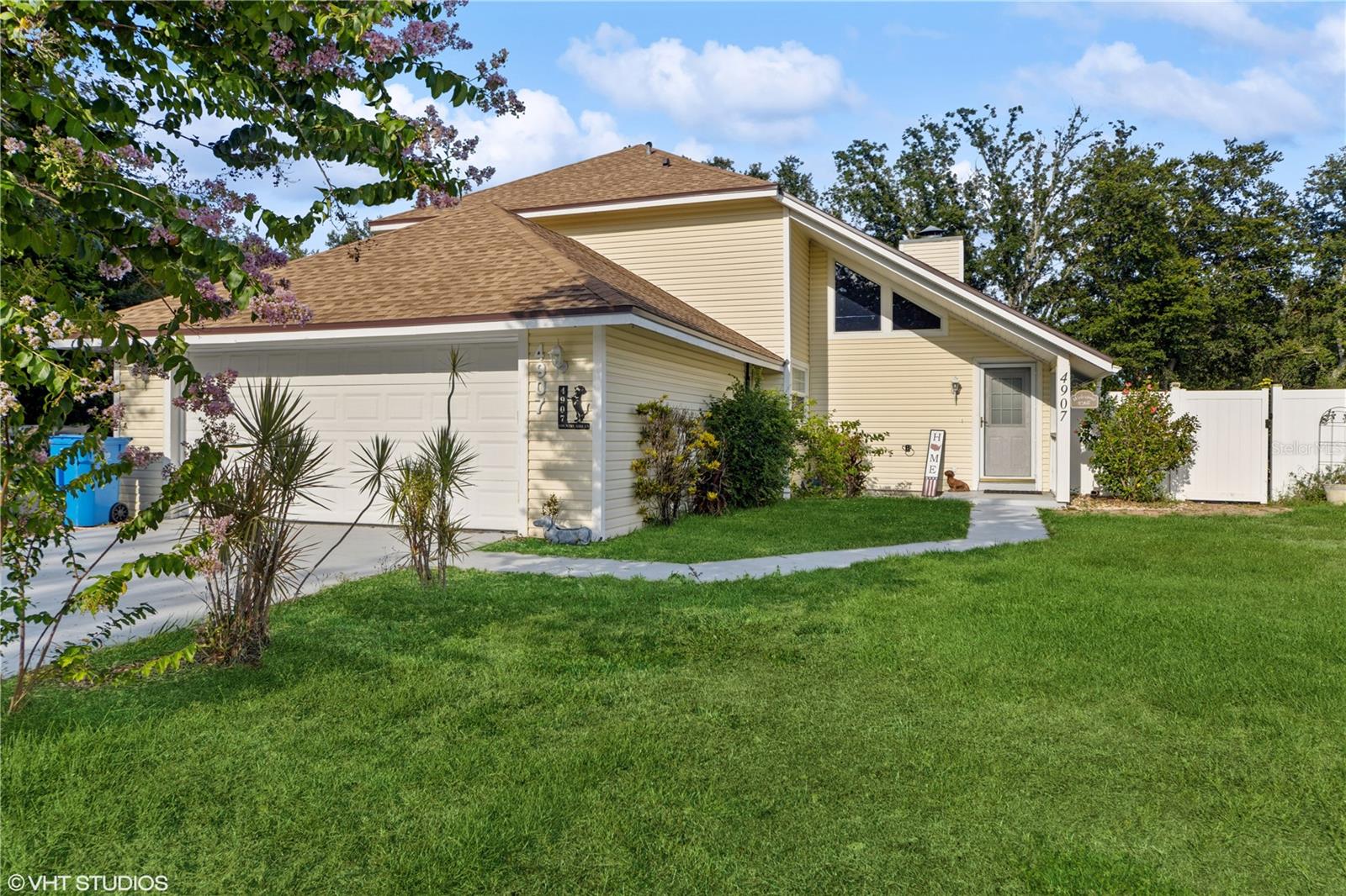 This dream home located in the Carrollwood/Northdale area! features a stunning 4-bedroom, 2-bathroom spanning 1,528 living square feet, perfectly blending modern elegance and comfort with an OPEN Floor Plan that enhances the spacious feel. As you step inside, the inviting living room welcomes you with its soaring Cathedral Ceiling, leading to a spacious dining area and then to a beautifully Updated kitchen featuring Kitchen Maid WOOD Cabinets, Stainless Steel Appliances, Double Ovens, Quartz Countertops, and soft close doors and Drawers. The stylish bathrooms have been tastefully updated, and the living areas showcase ceramic tile floors that resemble wood, adding a touch of sophistication. Enjoy peace of mind with energy-efficient double sash vinyl windows and a new installed in August 2024. The home also has a Newer Water Heater, a whole-house water softener, and a filtration system. Outside, you'll find a large, fenced backyard complete with two storage sheds and a refreshing saltwater pool. Huge covered lanai with plenty of space for dining and lounging, equipped with two ceiling fans. Featuring a 2-car garage and ample parking for your boat or RV, this home is both practical and economical *** NO HOA and NO CDD fees*** Ideally located near top-rated schools, grocery stores, Veterans Expressway, Citrus Park Mall, and N Dale Mabry, you'll enjoy an easy commute to interstates, the airport, shopping, dining, and professional sports venues. Don't miss the opportunity to see this inviting property in an unbeatable location – Schedule your showing today.