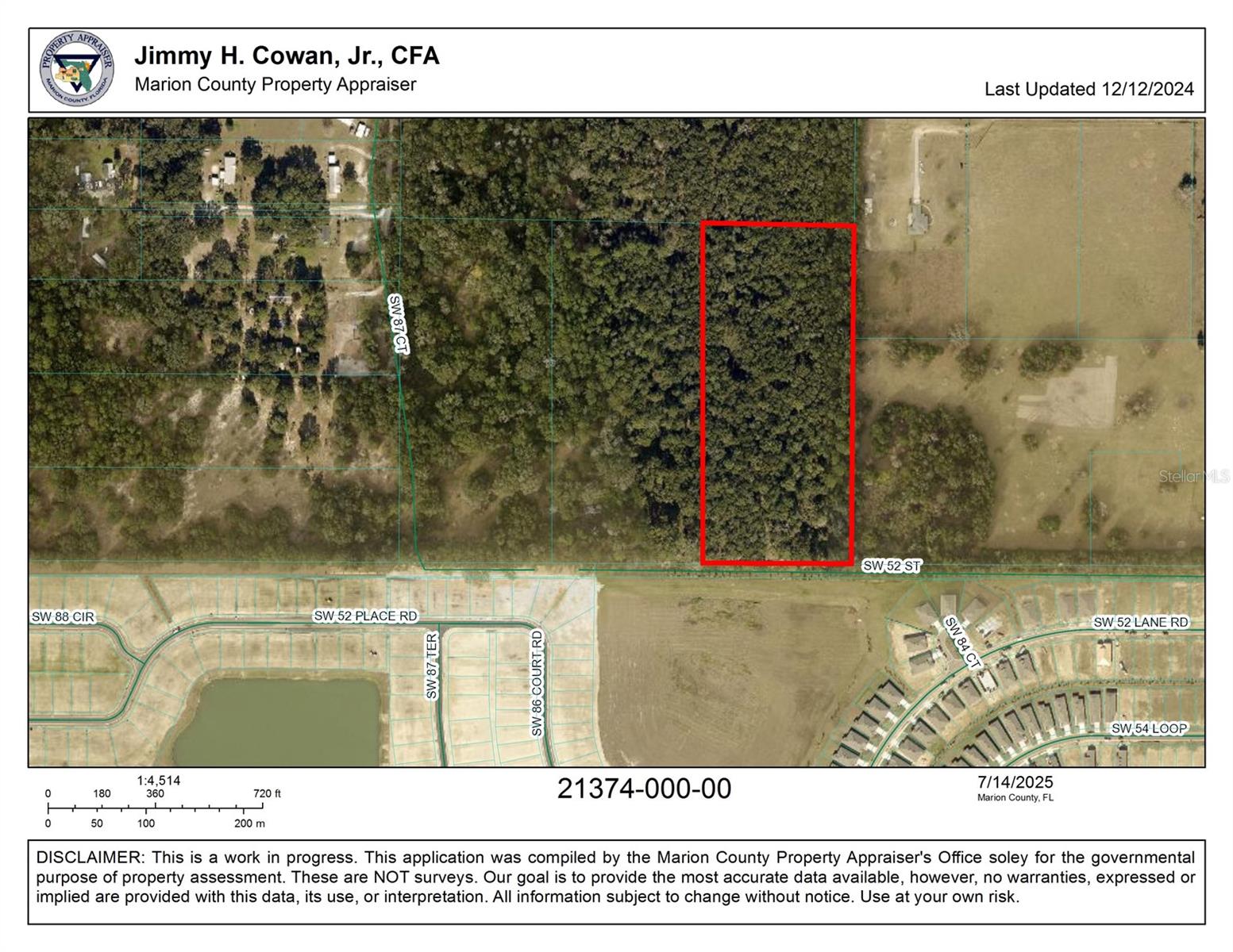 Incredible opportunity to own 10 acres of A-1 zoned, high-and-dry land in one of Marion County’s fastest-growing corridors. Located on SW 52nd Street in Ocala, this parcel offers approximately 440 feet of road frontage and 990 feet of depth . Surrounded by top-rated schools including Liberty Middle, Saddlewood Elementary, and West Port High, this wooded lot is ideal for a private estate, agricultural use, or potential future development. Just minutes from SR-200, 80th Avenue, and the new Calesa master-planned community. No HOA and no deed restrictions—bring your vision. Cash only.