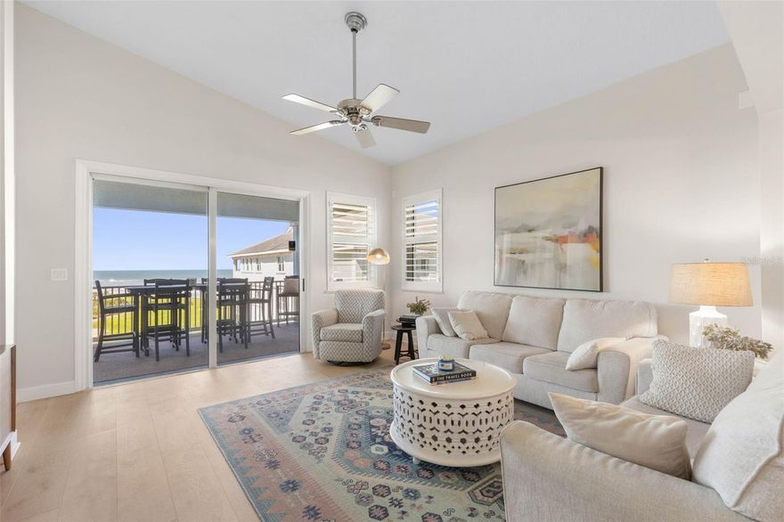 Move in ready, top floor end unit with brand new windows & vaulted ceilings in the tropical community of Cinnamon Beach. Enjoy breathtaking ocean views from every window in this penthouse oasis. This exclusive waterfront community offers everything from walks on the beach, year-round heated pool that overlooks the ocean, zero entry pool overlooking the lake, the Cinnamon Beach Grille, a fitness center, & much much more! Indoor/Outdoor living at its finest! This 3-bedroom, 3 baths condo overlooks and is just steps away from the beach & the award-winning Jack Nicklaus golf course located at the grand Hammock Beach Club Resort. Cinnamon Beach is minutes away from fabulous dining, shopping, State parks & bike trails. Condo is being offered fully furnished making it easier than ever to make this Coastal lifestyle a dream come true!! Rental history & guest book reviews are available upon request.