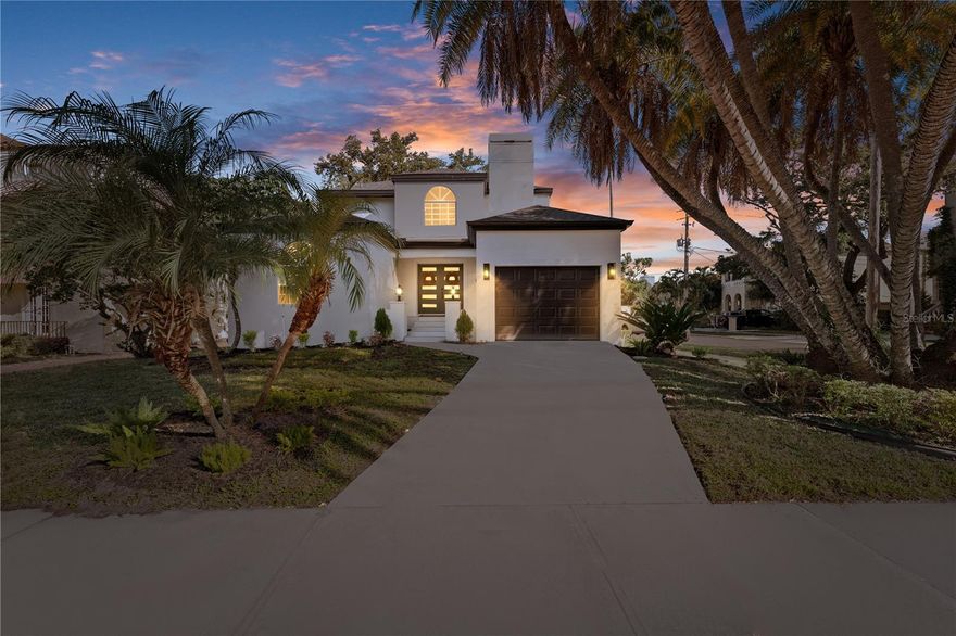 Welcome to the prestigious DAVIS ISLANDS, a community celebrated for its rich history, upscale amenities, and breathtaking waterfront views! This fully renovated 4-bedroom, 3.5-bath, 2,646-square-foot residence sits gracefully on a CORNER LOT, showcasing exquisite UPGRADES and timeless details. Arrive to lush tropical landscaping and a grand entrance framed by MODERN DOUBLE doors, setting the tone for what’s inside. Step inside and be greeted by SOARING HIGH ceilings, WIDE-PLANK 100% WATERPROOF LAMINATE FLOORS, DESIGNER lighting, and an abundance of NATURAL LIGHT that flows seamlessly throughout the home. The heart of the home is the CHEF-INSPIRED kitchen, featuring two-tone custom cabinetry, QUARTZ countertops with a WATERFALL island, a FARMHOUSE sink, and high-end THOR STAINLESS STEEL appliances. Every detail was designed for both functionality and style—perfect for everyday living or hosting with ease. The main level includes two spacious guest bedrooms with a luxurious shared bath showcasing FLOOR-TO-CEILING TILE, a WALK-IN shower, and sleek MATTE BLACK fixtures—delivering a 5-star retreat experience. A CHIC half-bath with custom tile, elegant wallpaper, and a MODERN pedestal sink offers convenience with style. From the open living area, FRENCH DOORS lead to an outdoor DECK and a fully fenced backyard—an inviting setting for al fresco dining, entertaining, or simply soaking up Florida’s sunshine. A modern ROD IRON staircase leads to the private primary suite, your sanctuary in the sky. Here, enjoy your own PRIVATE BALCONY where you can unwind in the evening breeze. The spa-inspired bath is a masterpiece with DUAL vanities, QUARTZ countertops, a freestanding SOAKING TUB, and a RAINFALL walk-in shower—the perfect space to recharge after a long day. The fourth bedroom, generously sized, features its own PRIVATE ENSUITE, making it ideal for guests or extended family.
This home offers NEW ROOF, HVAC, and WATER HEATER along with thoughtfully curated finishes throughout—ensuring both style and long-term comfort.
Located in the highly rated Gorrie Elementary, Wilson Middle, and Plant High School districts and just minutes to Downtown Tampa, Hyde Park, the Tampa Riverwalk, acclaimed restaurants, Tampa General Hospital and Tampa International Airport. Davis Islands also offers incredible neighborhood amenities: a dog beach, yacht club, community pools, tennis courts, parks, and the Peter O. Knight Airport. Your Davis Island dream home awaits! Contact us to schedule your private viewing today!