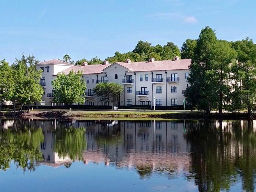Step into your own storybook retreat in the heart of Celebration—where charm, convenience, and lifestyle come together in perfect harmony. 
Welcome to this beautifully upgraded 2-bedroom, 2-bath Waterside condo, ideally located in a well-maintained elevator building—offering both comfort and ease for everyday living. From the moment you enter, you’ll appreciate the thoughtful split floor plan, providing privacy for guests while maintaining a seamless flow for entertaining.
Enjoy tranquil mornings and relaxing evenings with peaceful lake views, bringing a sense of calm to your daily routine. The one-story layout includes a full-size washer and dryer inside the unit, making life effortless and efficient.
This condo is designed for true lock-and-leave convenience, perfect for those seeking a low-maintenance lifestyle without sacrificing elegance. You’ll also love the covered parking and large private storage closet—rare and highly desirable features in Celebration living.
One of the standout advantages? The Waterside Condo Association is known as one of the most respected in the area—with no additional buy-in fee, unlike many other communities. That means more value and less upfront cost for you.
Best of all, you’re just a short, scenic walk to Downtown Celebration, where charming boutiques, restaurants, lakeside paths, and community events await. And when adventure calls, you’re only minutes from the magic of Walt Disney World.
Offered for under $400,000, this is your opportunity to own a piece of fairytale living in the town that Disney built.
If you’ve been dreaming of a lifestyle that blends charm, convenience, and community—this is it. Don't miss our video tour!