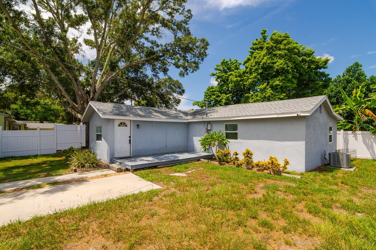 NOT IN A FLOOD ZONE! Welcome to this unique and well-maintained 3-bedroom, 2-bathroom home situated on an expansive nearly quarter-acre lot in beautiful St. Petersburg! Offering 1,088 square feet of living space, this home combines comfort, privacy, and functionality in a highly desirable location.
Step inside to find laminate flooring throughout, new insulation, and hurricane-impact windows—giving you peace of mind and energy efficiency. The kitchen has been thoughtfully updated and is ready for your personal touches, while the rest of the home maintains its original character and offers the perfect opportunity for light updates to make it your own.
Major improvements include a newer roof and A/C system (2019), ensuring years of worry-free living. Outside, you'll love the huge fenced yard, oversized parking pad, and large storage shed, ideal for tools, toys, or future workshop space. Whether you have an RV, boat, or multiple vehicles, this property has room for it all—no HOA or restrictions, and it's located in unincorporated Pinellas County.
Enjoy the Florida lifestyle with award-winning beaches just 10 minutes away and Downtown St. Pete’s art, dining, and entertainment district only 15 minutes from your doorstep. Convenient access to I-275 makes commuting a breeze, while local shops and grocery stores are just around the corner.
This home offers solid bones, recent updates, and endless potential. Don’t miss your chance to own a spacious, private, and well-located home in one of Florida’s most desirable cities.