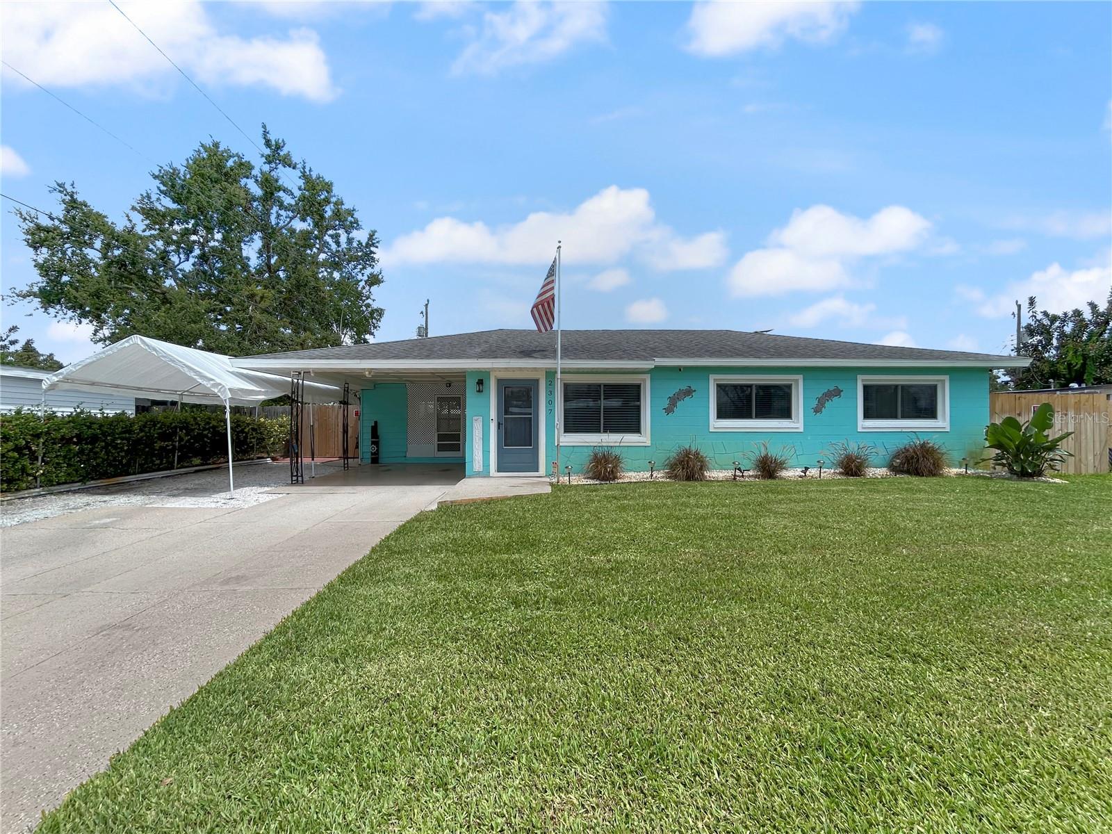 Don’t miss out on this immaculately updated Ranch Style home.Upon arrival you are greeted with Freshly painted Coastal colors inside and out.The open concept Living Room and Kitchen give it a roomy yet homey feel.There is porcelain tile and laminate wood flooring throughout. Recently added stainless steel appliances complement the updated cabinetry. The split bedroom plan allows for additional privacy when you have guests. Speaking of privacy, the backyard oasis creates an ideal relaxing setting ,with a decorative pond / waterfall and a fire pit for your enjoyment and enclosed with a privacy fence. Not to be overlooked in this well maintained home is the peace of mind knowing that the Roof , AC and Water Heater are all 7 years new! The Community has an optional $10 family fee for neighborhood perks and a community fee is taken automatically out of your annual taxes, at a low $410 for neighborhood maintenance of the accessible boat ramp and recreational facilities and community pool. Centrally located by shops and restaurants, close to the beaches and Sarasota Bay. This Beauty won’t last long! Make it yours! (buyer to verify room measurements.)