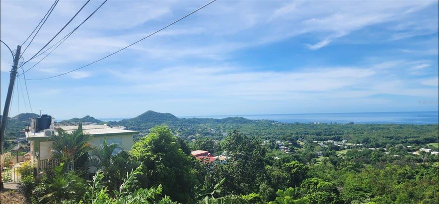 Lot #2. Land with partial ocean views and incredible sunsets. Mixed terrain with both mountainous and flat areas, featuring a beautiful spring where you can experience a peaceful retreat.