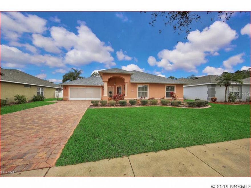 This beautiful home is just waiting for new owners! Move in ready and impeccable! Split floor plan with oversized guest room and beautifully redone bathrooms. Gorgeous manufactured hard wood floors, neutral tile, and higher end carpet throughout the home. So many upgrades around the home: NEW ROOF,stainless steel high end LG appliances,Salt Water Pool refinished 6 years ago, New washer, and freshly painted outside. Also, has hurricane window protection. The pool area is where it is at! Screened in and ready for entertaining. Beautifully landscaped and no neighbors behind you! ;Water: City