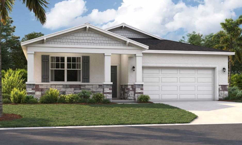 One or more photo(s) has been virtually staged. Under Construction. Wynnstone is a thoughtfully planned community nestled in the heart of one of Florida's fastest-growing counties. Located in Davenport, it offers the perfect combination of tranquility and everyday convenience. Just 12 miles southwest of Disney and minutes from the shops and restaurants of Posner Park, everything you need is close to home. With Highway 27 less than a mile away and I-4 just minutes from your door, getting to Central Florida attractions or the Gulf Coast is quick and easy. Stanley Martin at Wynnstone's elegant single-family homes start from the mid-$300s and feature open-concept layouts, modern finishes, and flexible designs designed for comfortable everyday living. But life here goes beyond your front door. Enjoy scenic walking trails, relax by the pool and cabana, or spend time with loved ones at the playground and dog park. It's a community designed to connect, relax, and fully enjoy Florida's outdoor lifestyle. Wynnstone isn't just a place to live: it's where comfort, convenience, and community come together. Come discover where your next chapter begins.
The Juniper offers the perfect combination of modern design and practical living. From its spacious two-car garage to an inviting outdoor deck, this home accommodates all your living needs while keeping up with today's style standards. Three main-level bedrooms located at the front of the home have access to a double-vanity bathroom and a laundry room across the hall, all thoughtfully designed for comfort and convenience! Venture further into the open-concept kitchen and dining room, perfect for gatherings or hosting holiday feasts... and after dinner, take advantage of the spacious 17x17 living room for quality time. The expansive primary suite boasts an ensuite bath, split vanities, a walk-in shower, a closet, and a water closet. Enjoy all these features and the Florida sunshine from the spacious covered lanai.