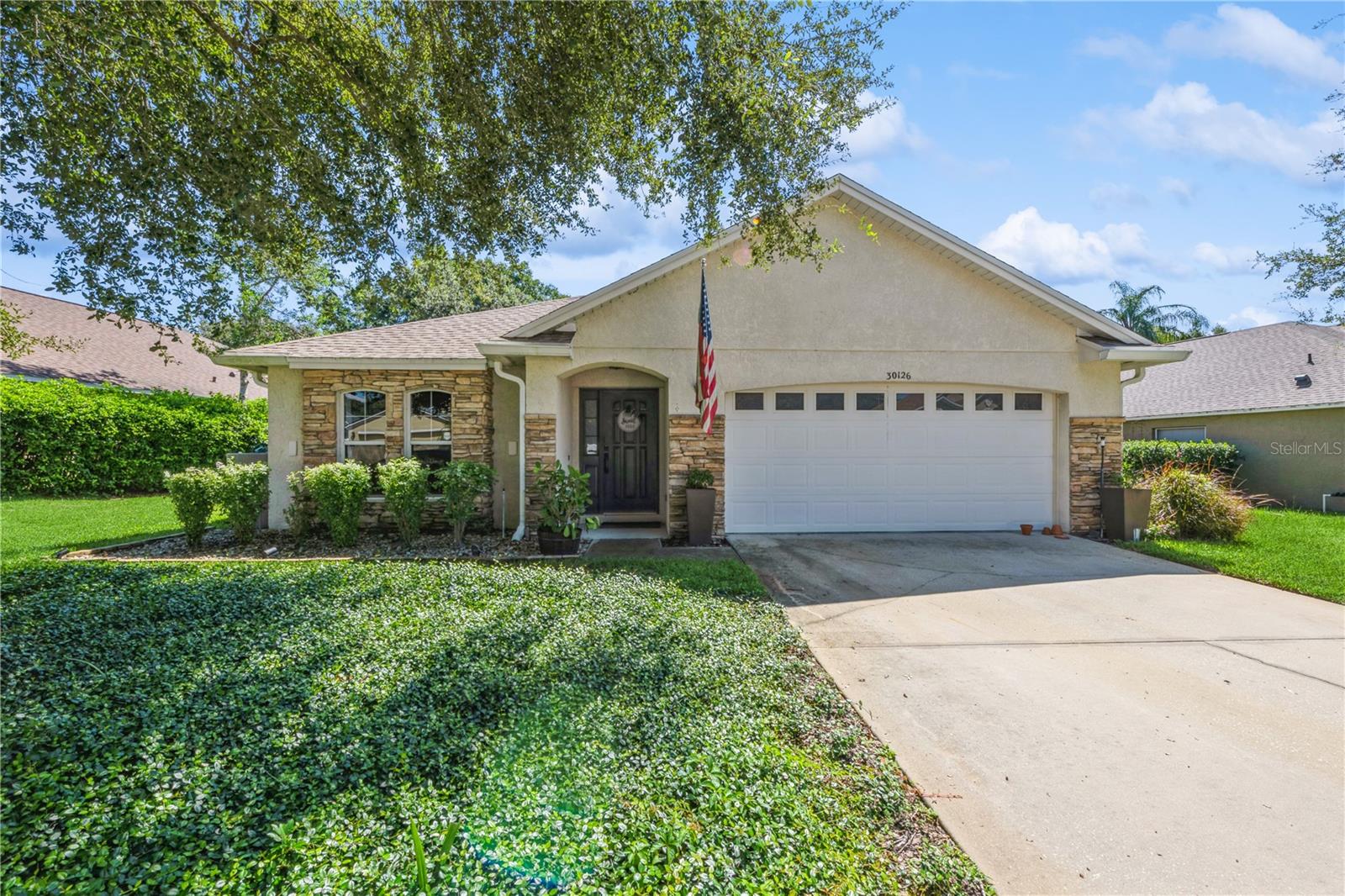 Welcome Home to 30126 PGA Drive! Situated in the desirable community of Fairways at Mount Plymouth, this property is sure to impress. Complete with 4 bedrooms, 2 full bathrooms and just under 1,900 sqft, this home is ideal for any buyer! Move in with peace of mind knowing that the roof was replaced in 2024! Other updates include A/C 2019, Wood-look porcelain tile 2022, Remodeled master shower 2023, Smart sprinkler system 2023, Gutters 2022, Smart Switches, fans, blinds all replaced in 2022, and Water Heater 2016. This home is located in close proximity to the 429 and other major roadways making this a prime location! Tap into future equity with developments like Wyld Oaks on the way and other future projects in the expanding Sorrento/Northwest Apopka corridor! No rear neighbors! Come see all this home has to offer! Call to schedule your private showing today!