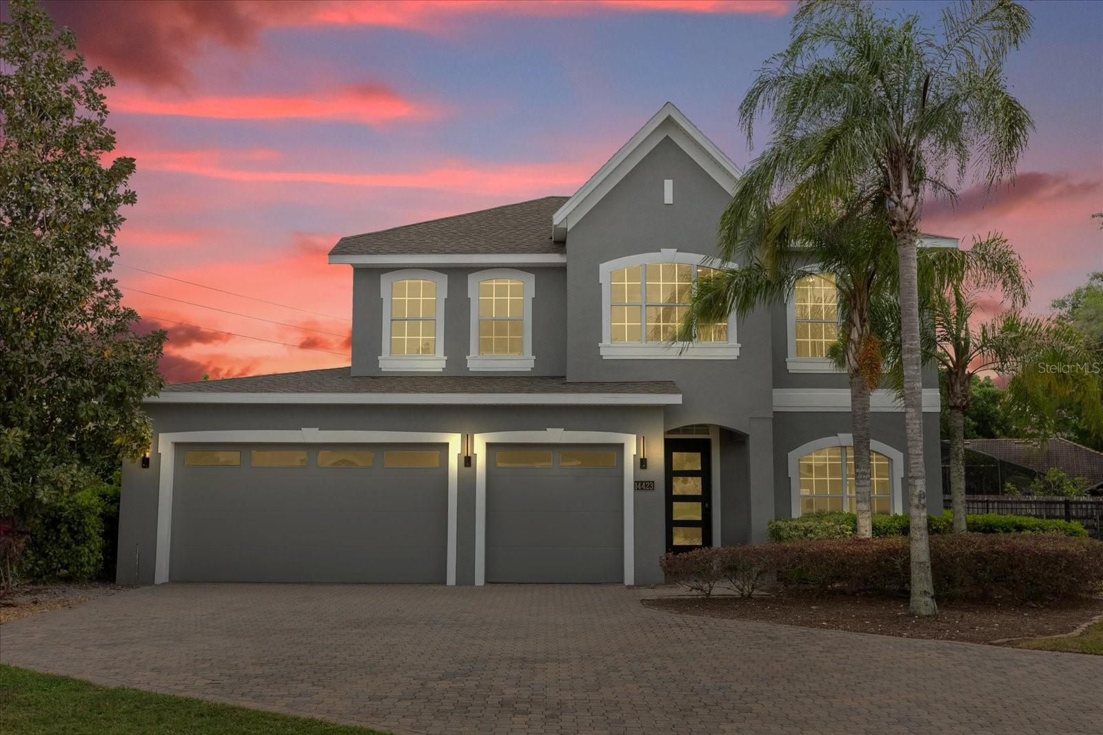 Welcome to your new retreat in Bay Isle, Wintergarden, Florida! Tucked away in the exclusive gated community, this charming four-bedroom, four-bathroom home offered furnished. 3000 square feet of inviting living space, complete with a brand new finished pool and an extra-large yard. Step inside to discover a meticulously updated interior where every details thought of. From the elegant porcelain floors, to tray ceilings, to the top-of- the-line stainless steel appliances, this home exudes sophistication and style. Perfect for those in transition, whether awaiting the completion of a new home or settling into the area, this residence offers the perfect blend of comfort and convenience. Situated in a neighborhood with excellent schools and plenty of parking, including a three-car garage, your barbecues and evenings outdoors will be amazing in this delightful property.