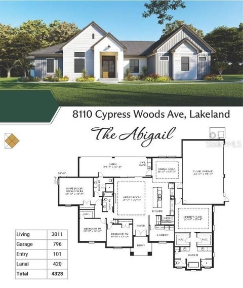 Photo of 8110 Cypress Woods Avenue, Lakeland, FL 33809 (MLS # A4697590)