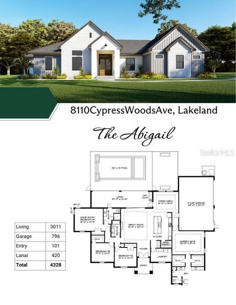 Photo of 8110 Cypress Woods Avenue, Lakeland, FL 33809 (MLS # A4697590)