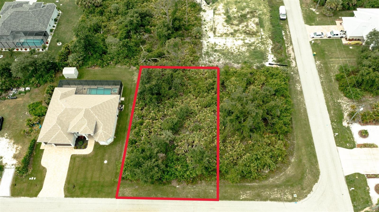 Build your dream home in SW Florida! This 10,000sf lot in South Gulf Cove is ready for you to turn your ideas into reality. Great location on a block that has been bustling with new development over the past several years. This lot is in an X500 flood zone, per FEMA flood maps. Come build your tropical Florida home today!