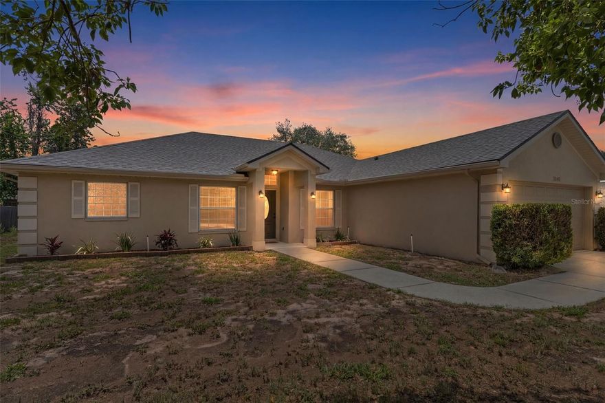 One or more photo(s) has been virtually staged. Spacious fully renovated 3-bedroom, 2-bathroom, 2-car garage home with a FLEX ROOM featuring: 1858 sq ft, a desirable split floor plan, vaulted ceilings, formal dining room, and a bright kitchen with breakfast nook, new stainless steel appliances, new cabinetry, and quartz countertops. The spacious primary suite offers two walk-in closets, dual vanities, a garden tub, and separate shower. Additional upgrades include all new LVP flooring throughout, fresh interior and exterior paint, updated light fixtures, new roof (2026), new AC (2026), and new water heater (2026). Enjoy the oversized covered lanai, perfect for entertaining family and friends. Conveniently located near shopping, medical facilities, restaurants, and the Suncoast Parkway for an easy commute to Tampa. Easy to show, schedule your appointment today!