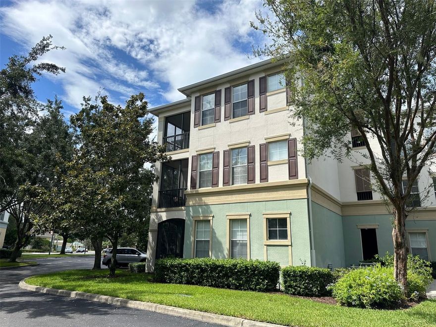 Great location, condition and price. Three bedroom, two full bathroom condo at Lakeside at Lakes of Windermere. Third floor unit with elevator access in building. Tile flooring throughout entire unit. Screened in balcony with sliding door access. Fully equipped kitchen and laundry closet with washer/dryer. Community features, beach volleyball courts, pool, and fitness center. Two car assigned parking.