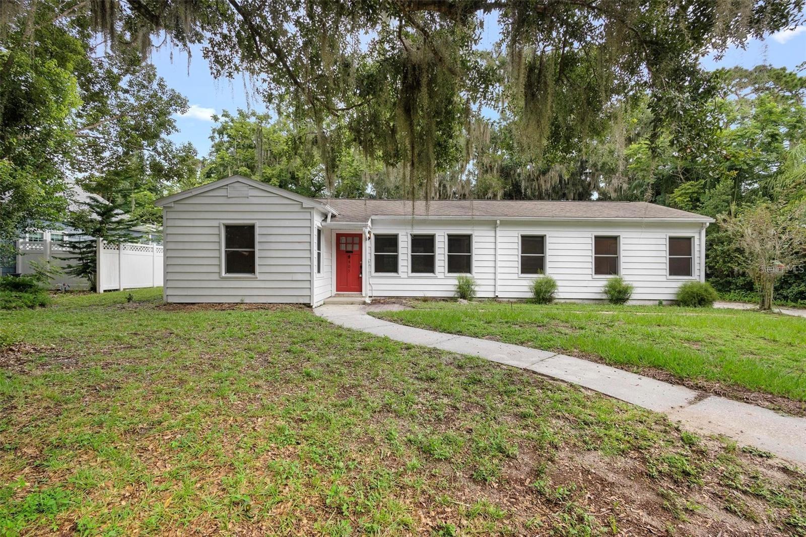 You will LOVE this FRESHLY RENOVATED 4 Bedroom, 2 Bathroom single family home STEPS away from Stetson University and just a short walk to Downtown DeLand. This lovely home is filled with natural sunlight and ready for new tenants. Freshly painted and deep cleaned, the Interior features include Split floor plan, large Living Room, nice Kitchen, Dining Room, Master Bedroom/Bath, Laundry Room, The rear Sunroom leads to NEW Deck for those backyard BBQ's! One car detached shed could be used for storage. 1,684 Square feet Plenty of room for a family or roommates!. 1st, Lst and Sec Due Up Front. Shown by appointment only. Managed by Prestige Properties. **FREE Background check if lease begins 7/15/25, or sooner. **. trustprestigerentals.com to apply. Background check on everyone living at the property, over 18 years old: including employment verification, credit, criminal and eviction.