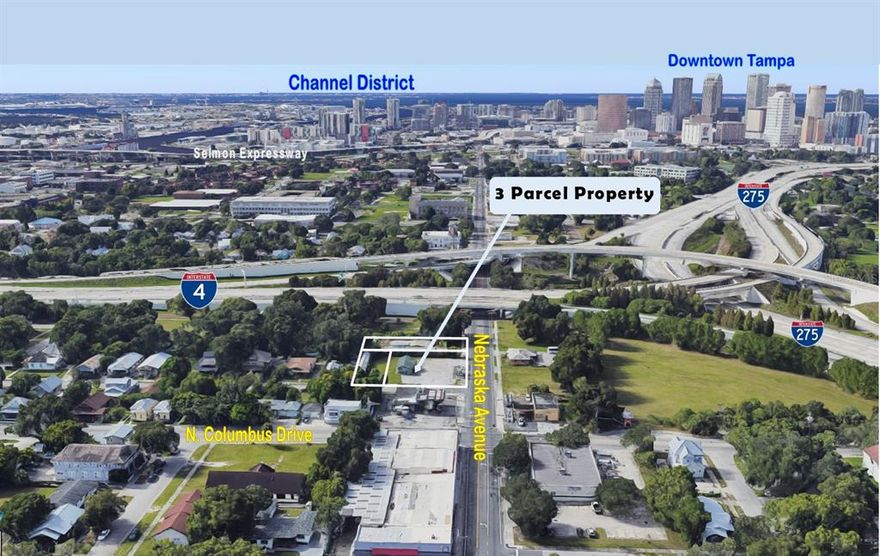 **LAND LEASE**Outstanding high/dry, 0.98 acre site offering an assemblage of up to 3 parcels with limitless opportunities for Commercial Redevelopment :: All utilities are available at the site :: 2309 N. Nebraska Avenue is paved allowing for onsite parking or storage :: Highest and Best Use: professional office or storefront retail with potential uses to include: general office, multi-family retail or retail storefront development :: Located just South of the signalized intersection of Columbus Drive and N. Nebraska Avenue :: Minutes from Downtown Tampa, Channel District, Historic Ybor, Franklin Street District, Ybor Heights, Interstate 275, Interstate 4, Selmon Crosstown Expressway, Florida Avenue, Dr. Martin Luther King Jr. Blvd and Hillsborough Avenue ::  The area is exploding with new Commercial and Residential growth and is surrounded by countless developments :: Neighboring businesses include: Sunoco Gas, Checkers, Rent King, Centro Asturiano, Kforce, TECO Energy, Children’s Board, Hillsborough Community College, La Segunda Bakery and more :: High­ energy business and residential district that is frequented by local & regional visitors- a great place to invest, relocate or expand your business
