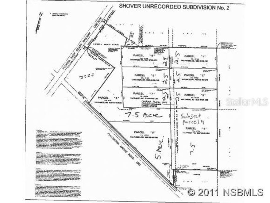 One of nine lots in a beautiful secluded 35 acre subdivision with lots of trees and small ponds. This lot has its own private pond and fronts on another shared pond. Here is where you want to be if you want to be away from it all yet located 5 minutes from central Oak Hill, 15 minutes from the heart of Edgewater and 25 minutes from the beach. View nature at its purest and be bothered by nobody.Electric available at subdivision entrance and buyer responsible for bringing to lot. Buyer to provide well and septic.; Cleared: Partial