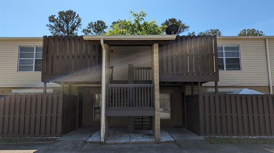 This 2 bedroom/1.5 bath unit is located on the second floor and has been updated throughout with new paint, vinyl flooring and more. No Carpets! The unit door opens to the large living/dining area. The kitchen is fully equipped with fridge, stove with oven, over the range microwave, dishwasher and updated cabinetry and countertops as well. A full bath with shower is located in the hall. At the end of the hall is the master bathroom that has an ensuite half bath and a large window for lots of natural light. Across the hall from the master is the second bedroom that also has lots of natural lighting. Both bedrooms have ample closet storage and remote operated ceiling fans. Right outside your front door is a semi private deck area that would be great for growing some potted plants, sunbathing or add a little table and some chairs for added outdoor living space.