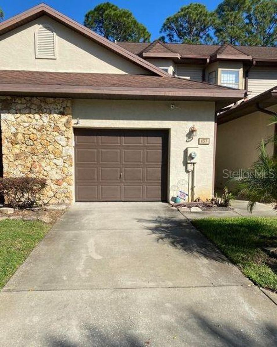 What a gem! Well maintained NO RENTAL complex. 2 master suites plus ½ bath on first flr. Open concept. Walls separating units are concrete block. Largest MBR has remodeled bath w/titled walk-in shower. Granite countertops in kitchen plus eat-in area, cupboards newly painted, all new appliances. Additional living space is a bonus & could be used as home office, family rm. or exercise rm. Newer AC & compressor 1 yr. old. AC has quick start. Upgraded flooring. Rear paver patio great for BBQ. Large glass sliders are hurricane rated. Oversized garage with washer/new dryer. Walk to the Speedway, One Daytona, Mall and restaurants. Close to hospitals, colleges, I-4, I-95 and the beaches. Low HOA includes community heated pool. All information deemed to be accurate but broker makes no warranties ;Water: City