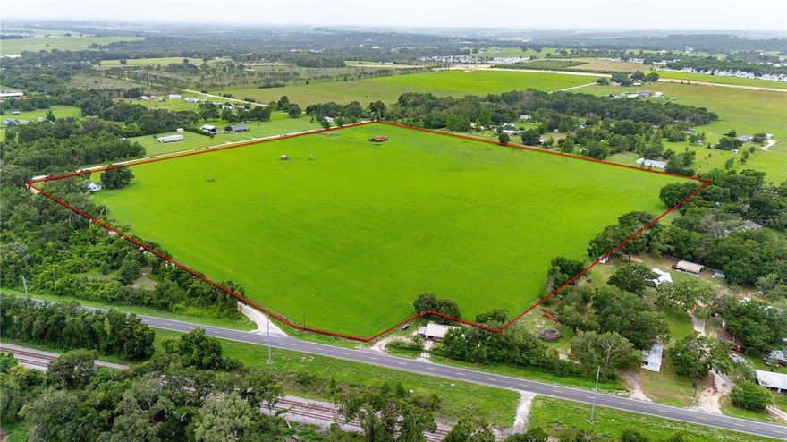 Prime Development Opportunity – 38.73 Acres in Growing Dade City
Unlock the potential of this exceptional 38.73-acre parcel located off of Old Lakeland Hwy/ 35-A. Zoned AR and AC, this versatile property is currently utilized as a fully operational sod field, benefiting from greenbelt designation and extensive agricultural infrastructure.
The land features four 4" wells and a 12" SWFWMD-certified well, ideal for irrigation or future community use. Electricity is already connected, adding to the property's readiness for transformation. With future land use designated as Residential-1 (1 home per acre), this cleared, high-and-dry site presents an exceptional opportunity for residential development, estate homes, or agricultural continuation.
Strategically located along Wilds Road and Old Lakeland Highway/35A with 108 feet of road frontage, and just minutes from Highway 98, the area is rapidly expanding with increased residential and commercial interest. This site is ideally positioned for a forward-thinking investor, developer, or end-user looking to capitalize on one of Dade City's most promising growth corridors.
Don't miss this rare opportunity to acquire nearly 40 acres of prime, development-ready land in Pasco County.