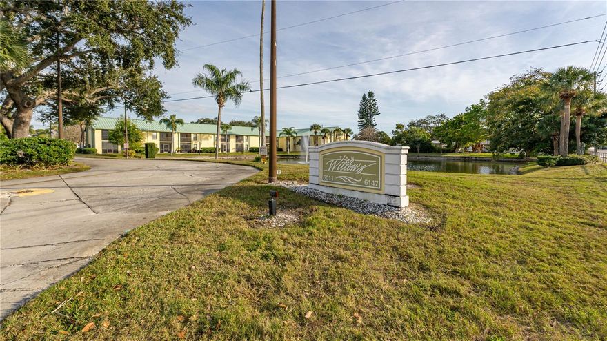 Welcome to this completely renovated, beautifully updated 2 bedroom 2 bath condo.  The Willows is located in the heart of Seminole, just a few minutes to our BEAUTIFUL SUGAR BEACHES...Shopping and Dining at Seminole City Center.  As you enter you will immediately notice the Luxury Vinyl Planking and the OPENNESS of the  FLOOR PLAN.  The Kitchen IS LARGE, has been updated with custom WOOD CABINETS, GRANITE COUNTER TOPS TRACK LIGHTING + STAINLESS STEEL APPLIANCES.  You will appreciate the in unit...FULL SIZE  WASHER + DRYER  are included.  The Living Area is open and spacious which leads to a screened in patio which has a storage closet...This is a great place to enjoy your morning coffee and take in nature. Both FULLSIZED BATHROOMS have been completely updated with New Vanities and tile.  The Willows is Pet Friendly, very quaint and pristine community, close to everything. Swimming pool is heated for year round enjoyment.  ASSIGNED PARKING RIGHT OUT YOUR DOOR!  NO FLOOD INSURANCE REQUIRED HERE!  What a great PRIMARY RESIDENCE, or SECOND HOME...or an investment property that can be rented 4 times a year.  Welcome to your NEW HOME!