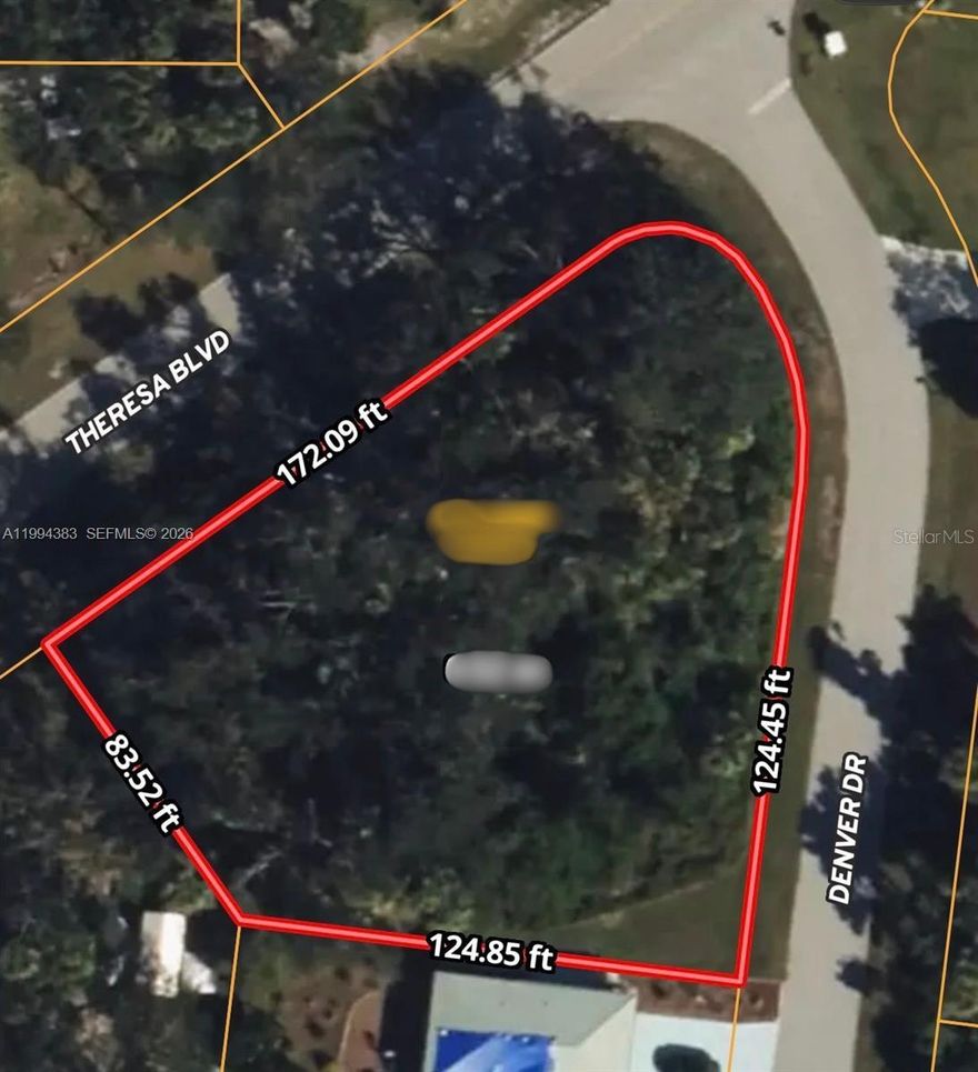 Oversized corner lot in a growing residential area of Port Charlotte. This vacant residential lot offers a great opportunity to build a custom single-family home or hold as an investment. Located on a paved road with residential development nearby and convenient access to shopping, dining, major roads, and Gulf Coast destinations. No HOA. Buyer to verify zoning, utilities, lot dimensions, build-ability, and all county requirements.