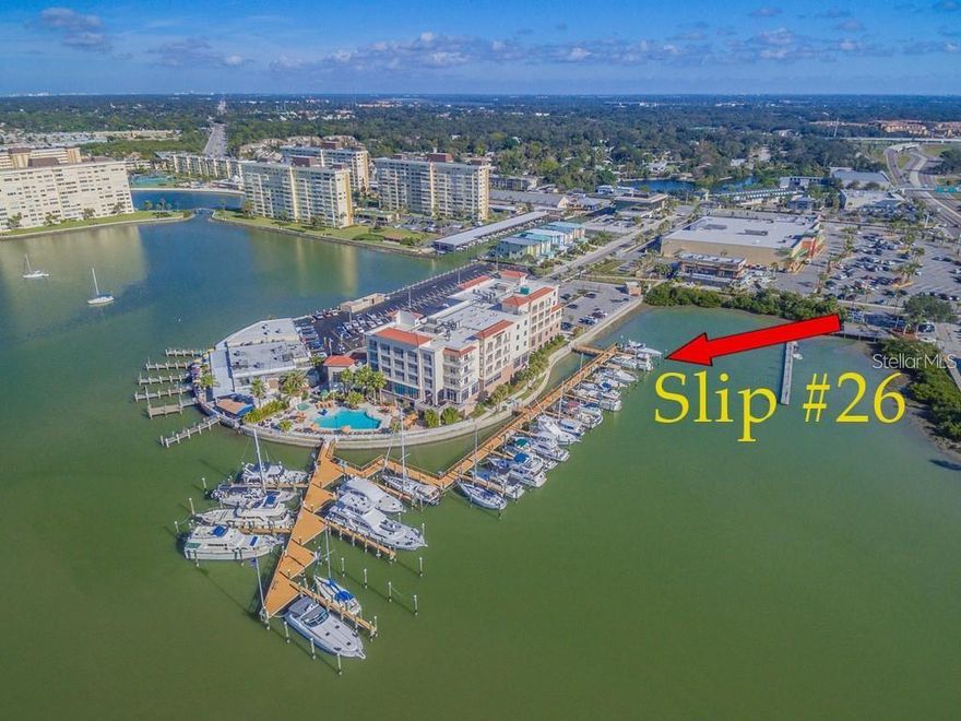 Exceptional opportunity to acquire a 40'x18' deep water boat slip at Harborside Marina in picturesque Madeira Beach, situated directly on the Intracoastal Waterway, just north of the Tom Stuart Causeway. The marina features gated access and an onsite dockmaster. A brand new 15,000 lb lift is included. Owners have the option to join the Captains Club for an additional fee, which provides access to the adjacent Courtyard Marriott Hotel's facilities, including a fitness center, coin-operated laundry, swimming pool, and discounts on hotel rooms and food and beverages at the bistro.