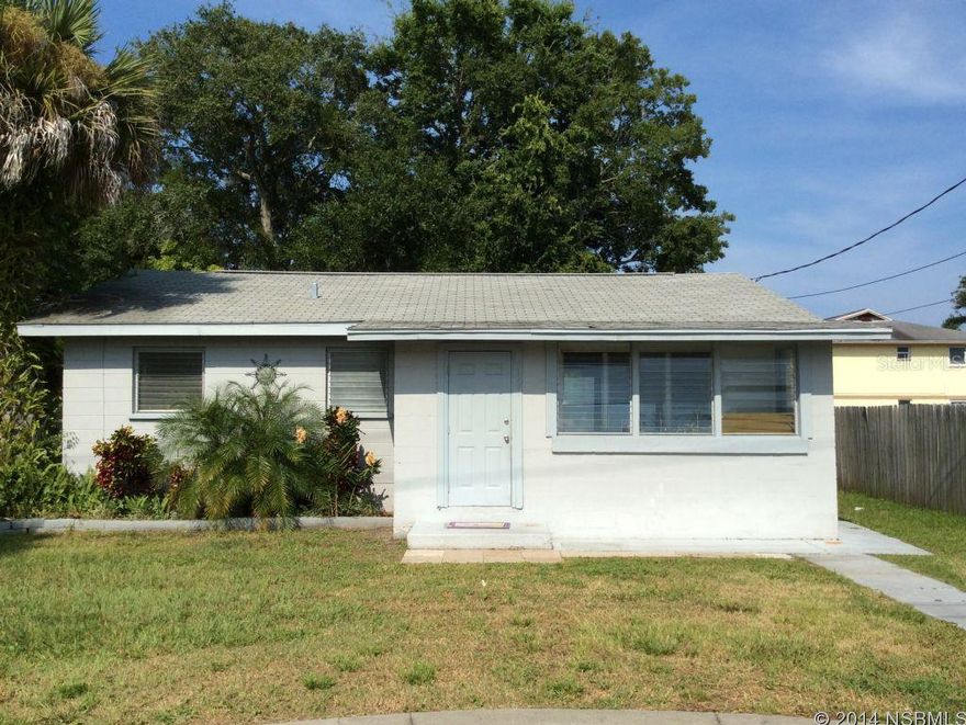 Great starter home or investment rental property at a very affordable price. The home is located in a quiet area in South Daytona within walking distance to South Daytona Elementary school and to shopping, banks, churches, and everyday needs. The property is fenced on three sides and has a large back yard that could be put to many uses. ;Water: City
