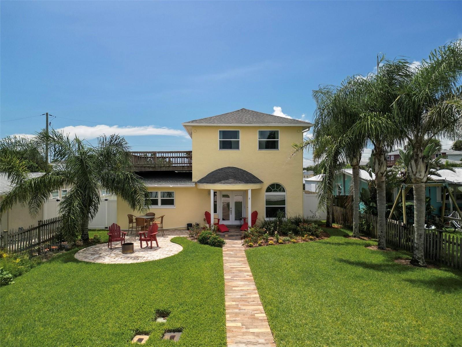 Charming 4-Bedroom Coastal Retreat with Ocean Peek & Flexible Space and just steps to the beach.
Beautifully designed 4-bedroom, 2-bathroom home offering comfort, versatility, and style. From the moment you step onto the front porch and through the inviting entry, you'll be drawn into the open-concept living and kitchen area, featuring soaring high ceilings, elegant window details, and custom treatments that bathe the space in natural light.
The heart of the home is the spacious kitchen, seamlessly connected to a cozy living room—perfect for entertaining or relaxing. Just off the kitchen, a separate dining room provides an ideal space for formal meals or intimate gatherings. The downstairs layout is completely flexible, offering ample opportunity to create a guest suite, media room, or additional workspace.
Upstairs, the serene primary suite is your private retreat, complete with its own deck facing east to capture gentle morning light and a peek of the ocean. An additional upstairs bedroom is perfect for a nursery, home office, or creative studio.
Add'l seating in the front yard with firepit is a great spot for gathering with friends during the chilly season. Beach access is less than 300 steps away plus nearby cuisine and the 27th Ave park with playground.
The fully fenced backyard with alley access offers privacy and convenience, while the 2-car garage provides ample storage and parking.
Home was renovated in 2015 and includes updated wind rated windows.