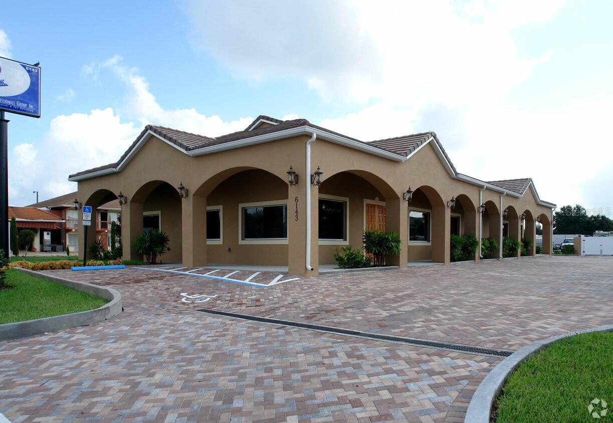 Welcome to 6143 S. Orange Blossom Trail, a turnkey office building conveniently located in a prime commercial location. This exceptional 5000 SQFT office building is situated in one of Orlando's most heavily trafficked areas. Just south of the intersection of S Orange Blossom Trail and West Oak Ridge Rd, this property offers high visibility in a prime commercial district offering a unique opportunity for a wide range of business uses. The building features a 3000 SQFT main office complete with waiting room, reception area, conference room, seven separate offices, two bathrooms, a kitchen area and an additional 1000 SQFT of storage space upstairs. Additionally, this property includes a separate 1000 SQFT rental unit which includes six offices and one bathroom complete with private entrance and meter for extra income. This property features three HVAC units, double pane storm windows, foam insulation, integrated pest control system, sprinkler system, tile roof, brick paver parking lot and 19 dedicated parking spaces. This office building is just a short drive from major attractions, such as Epic, Universal Studios and Walt Disney World, and shopping malls, such as the Florida Mall, Mall of Millenia, and Orlando International Premium Outlets. Only eight miles from Orlando International Airport. Don't miss out on this unique opportunity in one of Orlando's prime commercial areas.