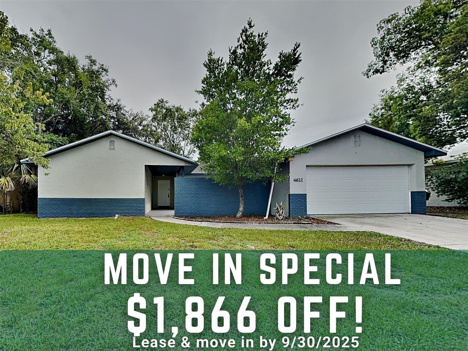 Lease and move-in by 9/30 and receive $1,866 Off first full month!
Base rent $1,866 plus $29 RBP, totals $1,895
Are you looking for a new place to call home in the Orlando area? I've got just the property for you at 4611 Frisco Circle.
-Spacious 3 bedroom, 3 bathroom house
-Open floor plan
-Kitchen has plenty of cabinet and counter space
-2-car garage
This 4611 Frisco home has everything you need for comfortable living. The open concept design creates a bright, airy feel, perfect for entertaining. The kitchen is well-equipped with ample cabinet and counter space, so you can whip up delicious meals with ease.
Get one months free if moved in by Septembers 30th.
And the convenience doesn't stop there - this home also features a 2-car garage, giving you plenty of secure parking. Plus, the fenced backyard provides a private oasis for relaxing or hosting barbecues.
This 4611 Frisco property is sure to impress.
Don't miss your chance to make this house your next home. Visit www.BridgeHomes.com to schedule your tour.
We look forward to hearing from you!
All Bridge Homes residents are automatically enrolled in our Resident Benefits Package (RBP), to ensure the best leasing experience.
At Bridge Homes, our advertised rental rate includes all mandatory recurring fees to ensure full transparency and a seamless leasing experience. This means no surprises, just top-tier service for our residents. One included benefit is our Resident Benefits Package (RBP), which provides valuable services like utility concierge, air filter delivery, credit building, and resident rewards. Additional details are available upon request. This property allows self-guided viewing without an appointment. Contact us for details.
Visit www.bridgehomes.com to view additional details on this exclusive package, schedule your showing, and apply TODAY!